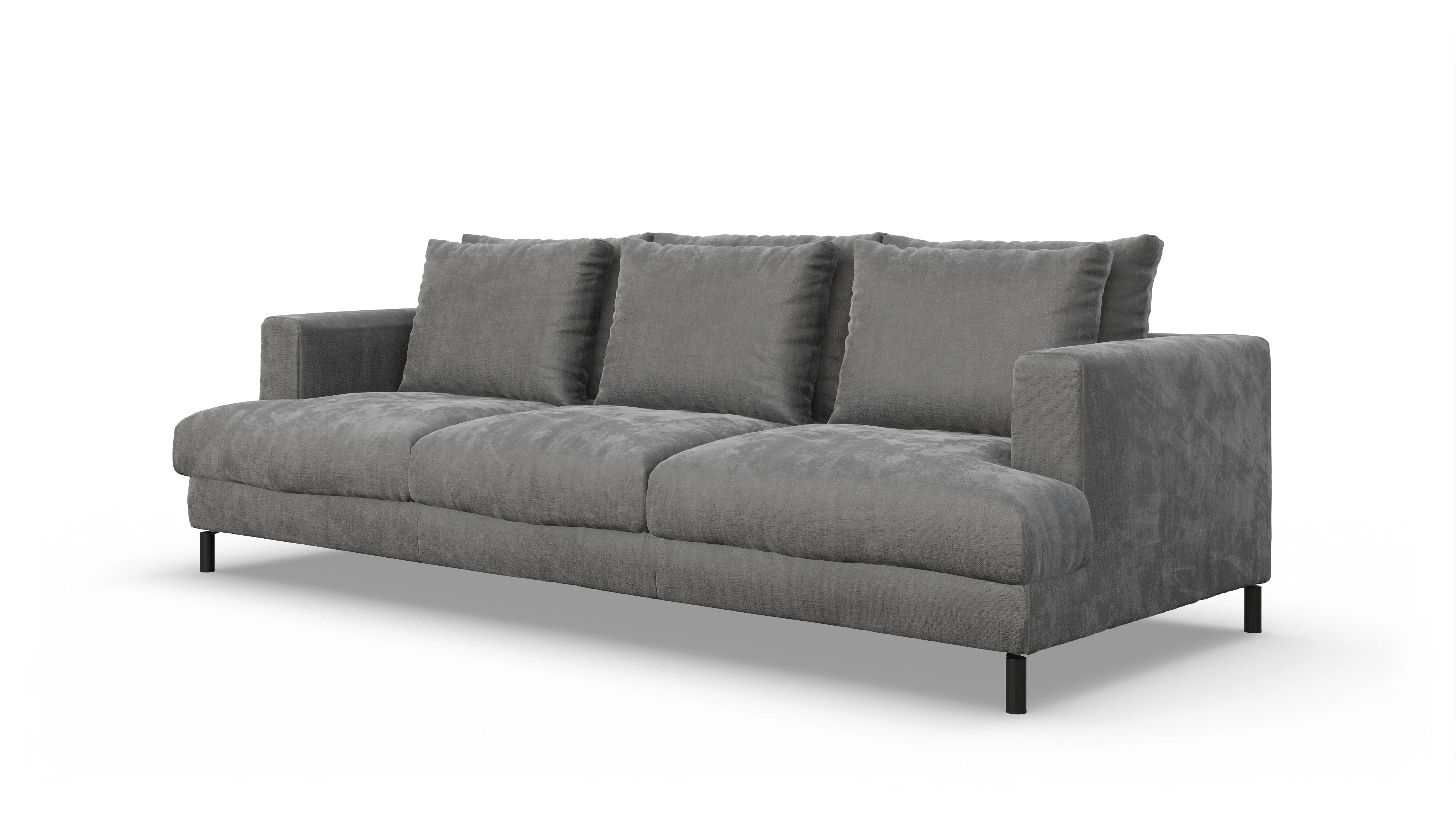 Ansicht des Produktes Faro 3,5-Sitzer in Stoff grau