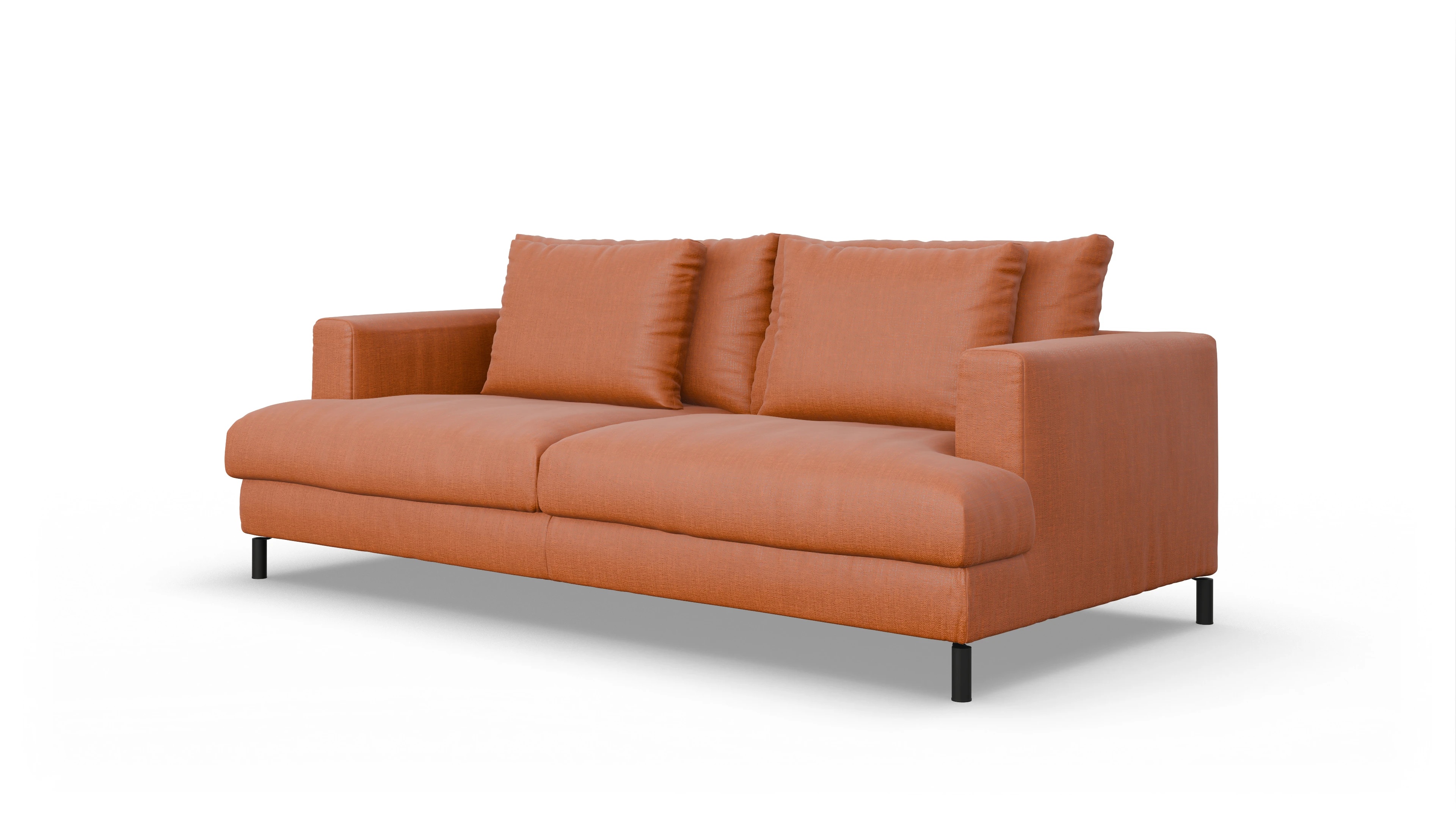 Ansicht des Produktes Faro 3-Sitzer in Stoff orange