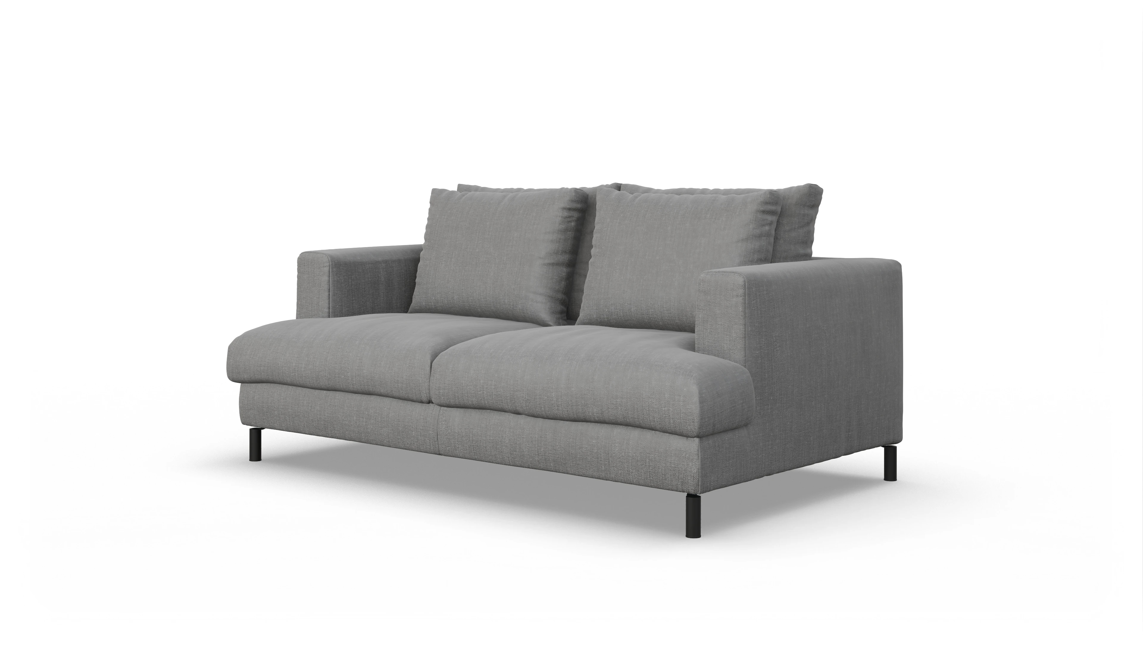 Ansicht des Produktes Faro 2-Sitzer in Stoff grau