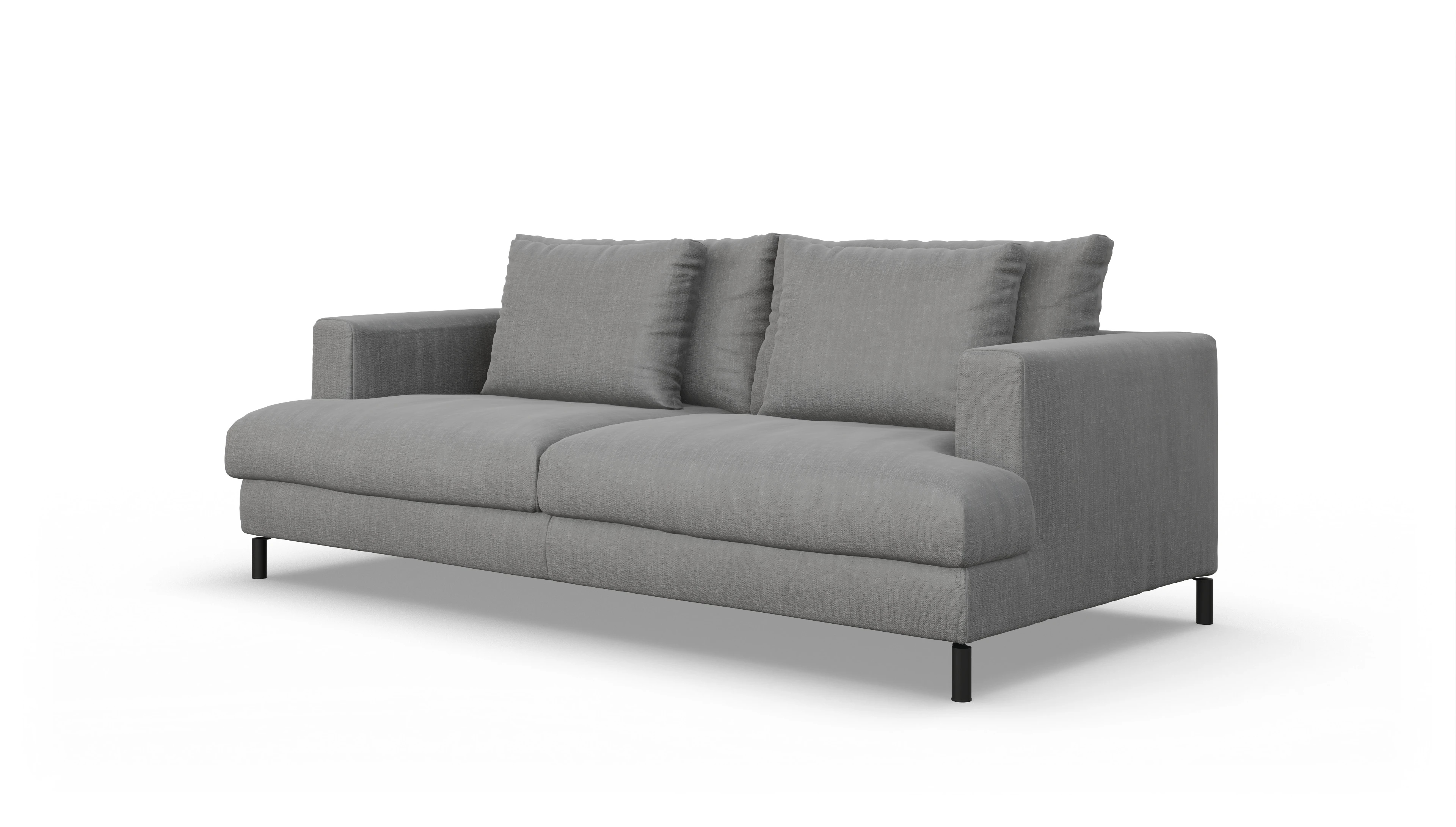 Ansicht des Produktes Faro 3-Sitzer in Stoff grau