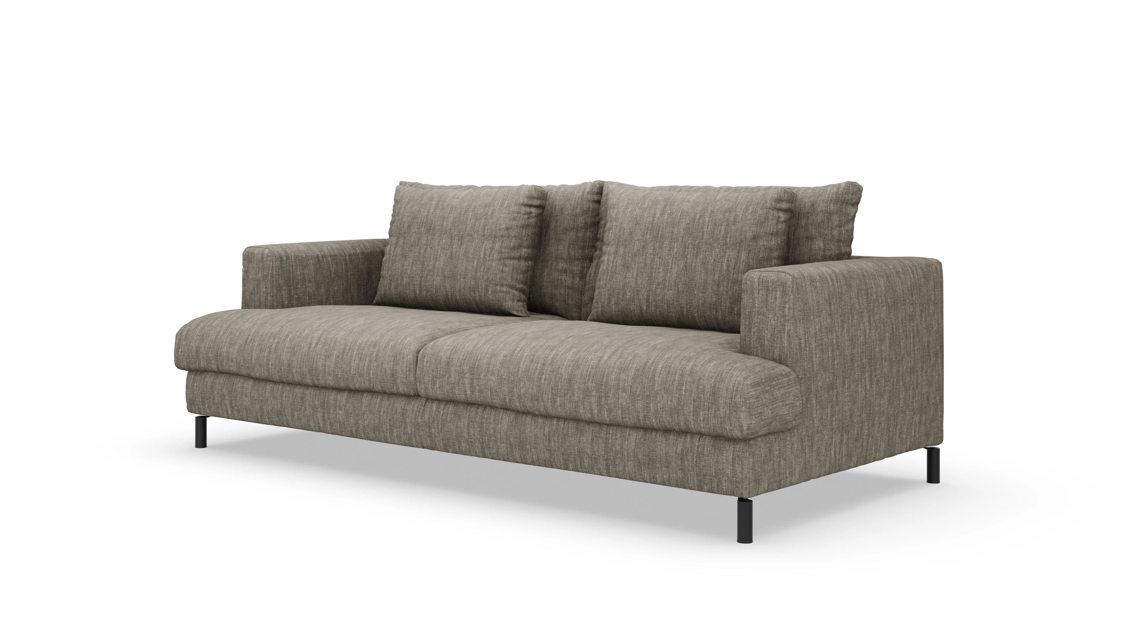 Sofa Faro in Stoff Ansicht des Produktes Faro 3-Sitzer in Stoff beige