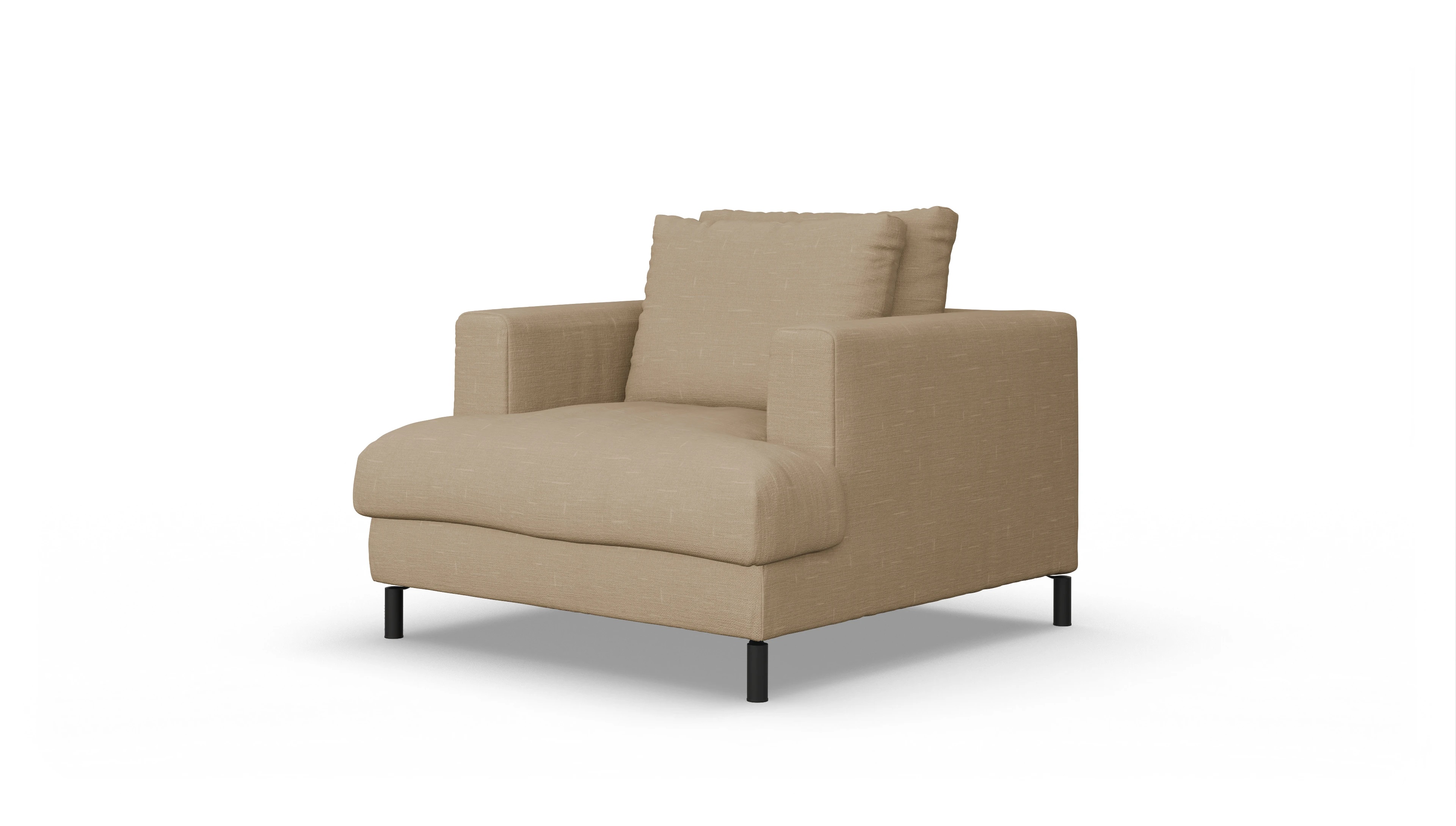 Ansicht des Produktes Faro Sessel in Stoff braun