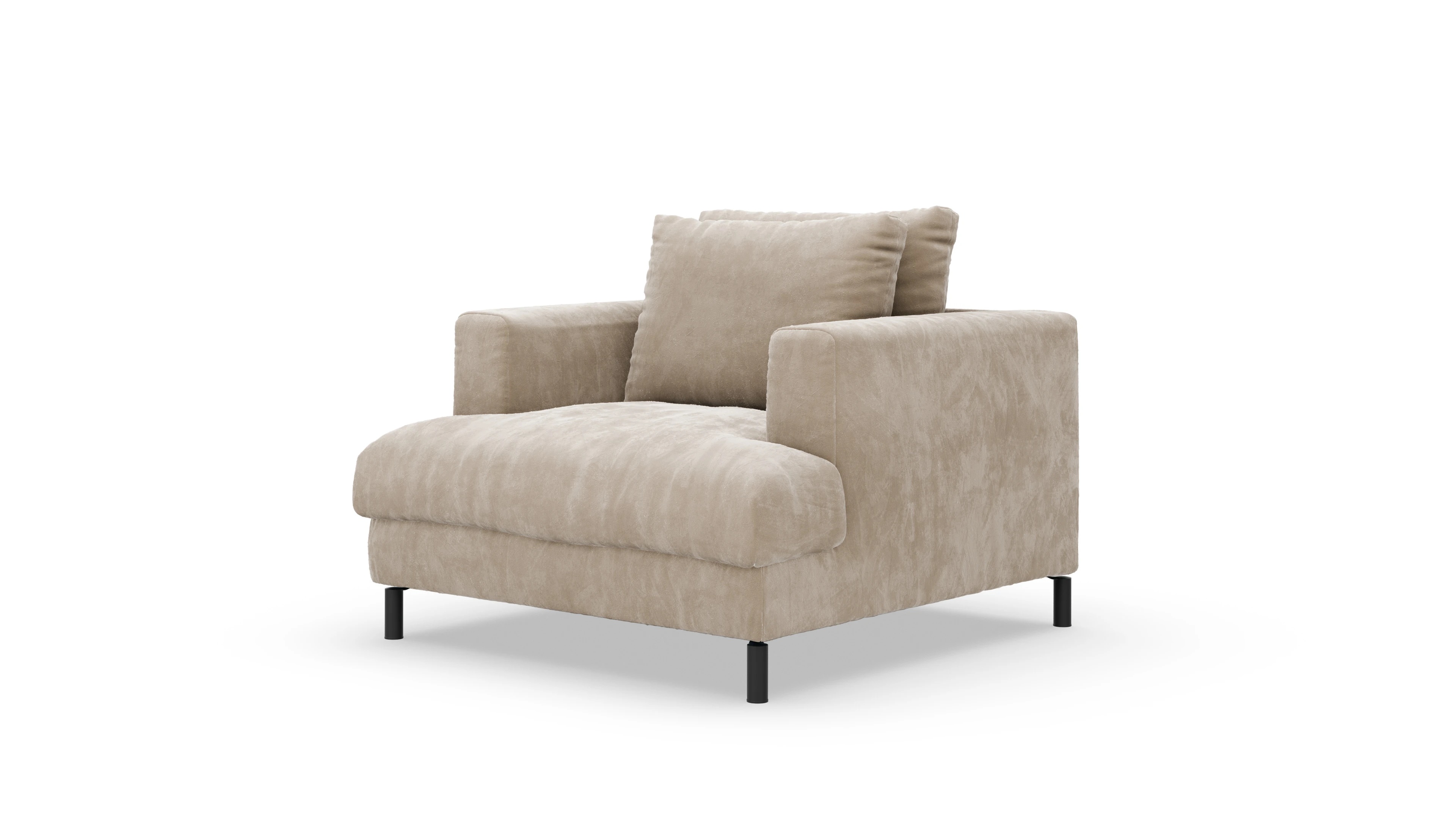 Ansicht des Produktes Faro Sessel in Samt beige