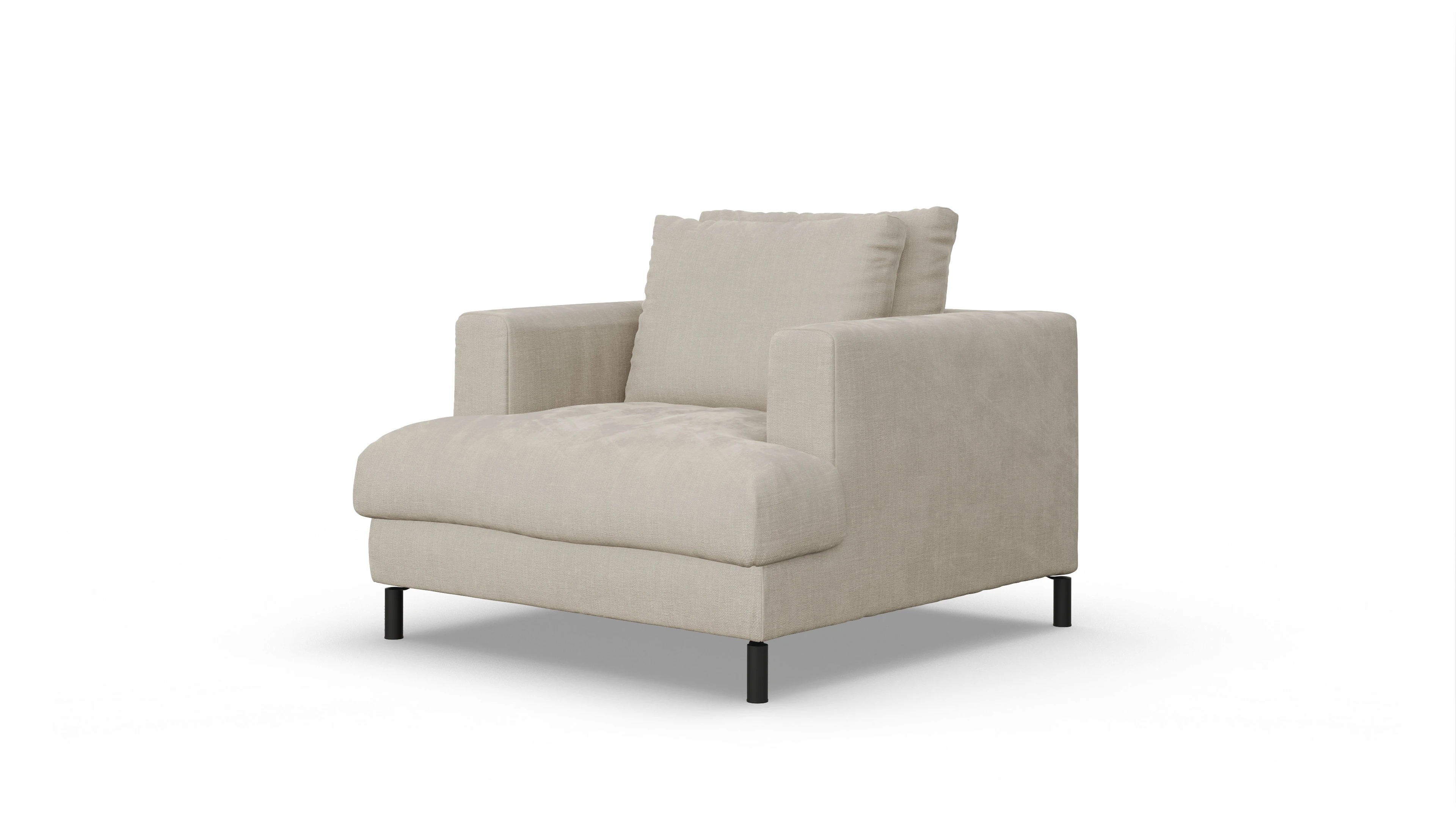 Ansicht des Produktes Faro Sessel in Stoff beige