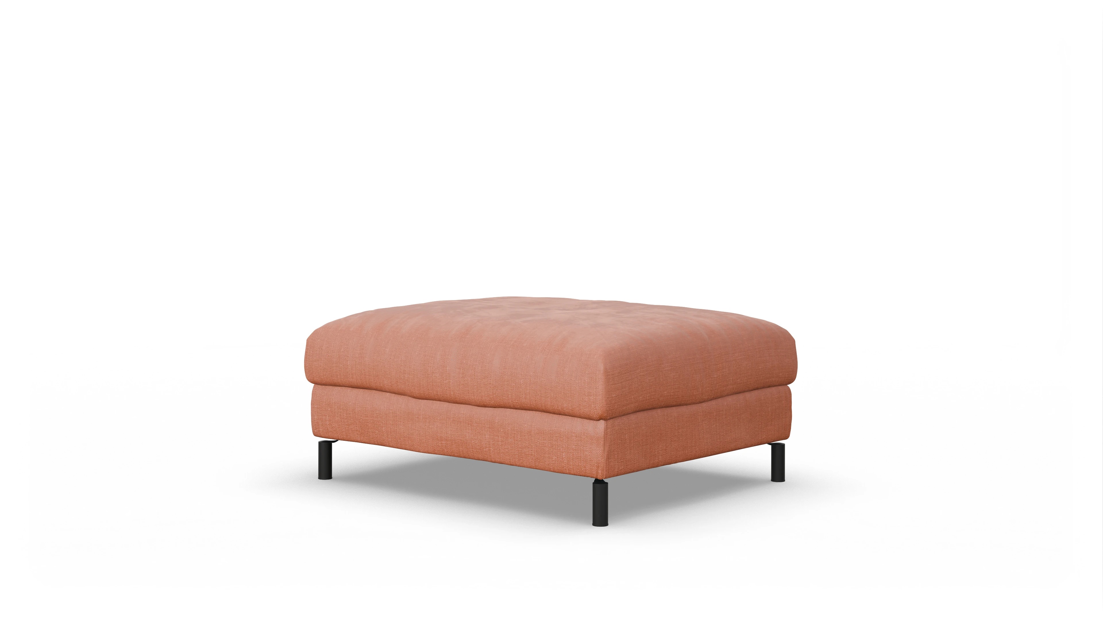 Ansicht des Produktes Faro Hocker in Stoff orange