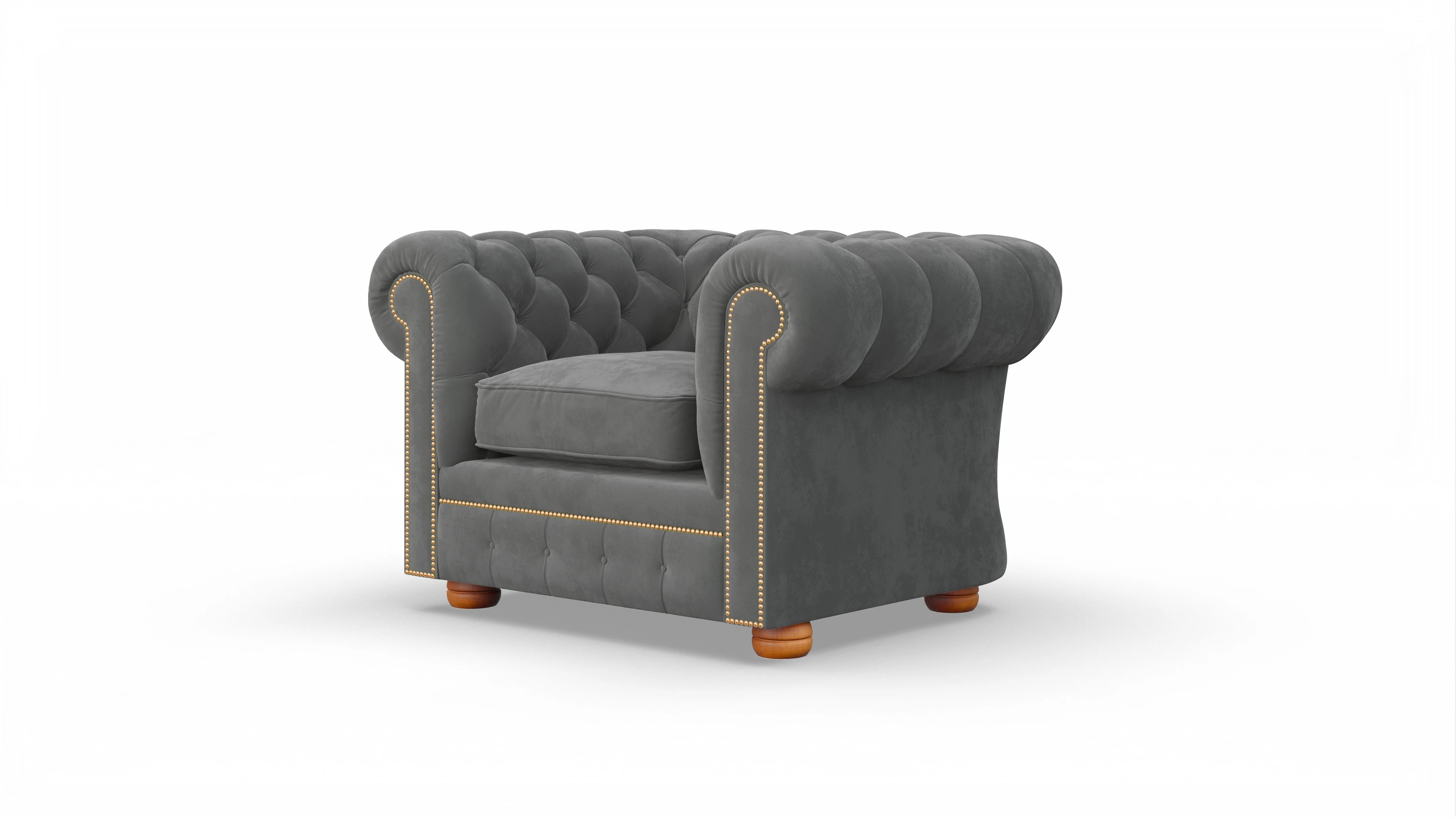Ansicht des Produktes William Sessel in Samt grau