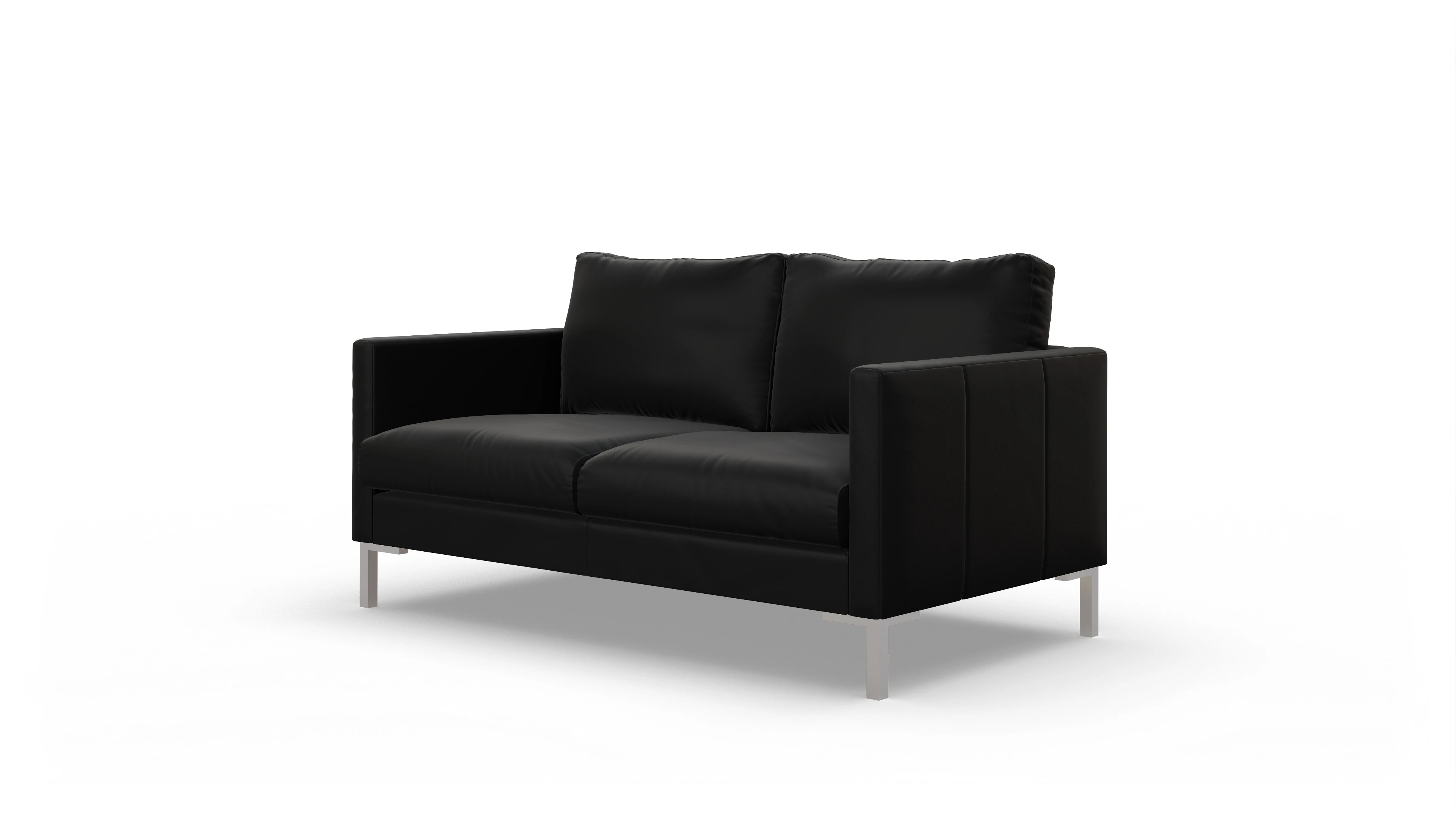 Ansicht des Produktes Jacobsen 2-Sitzer in Leder schwarz