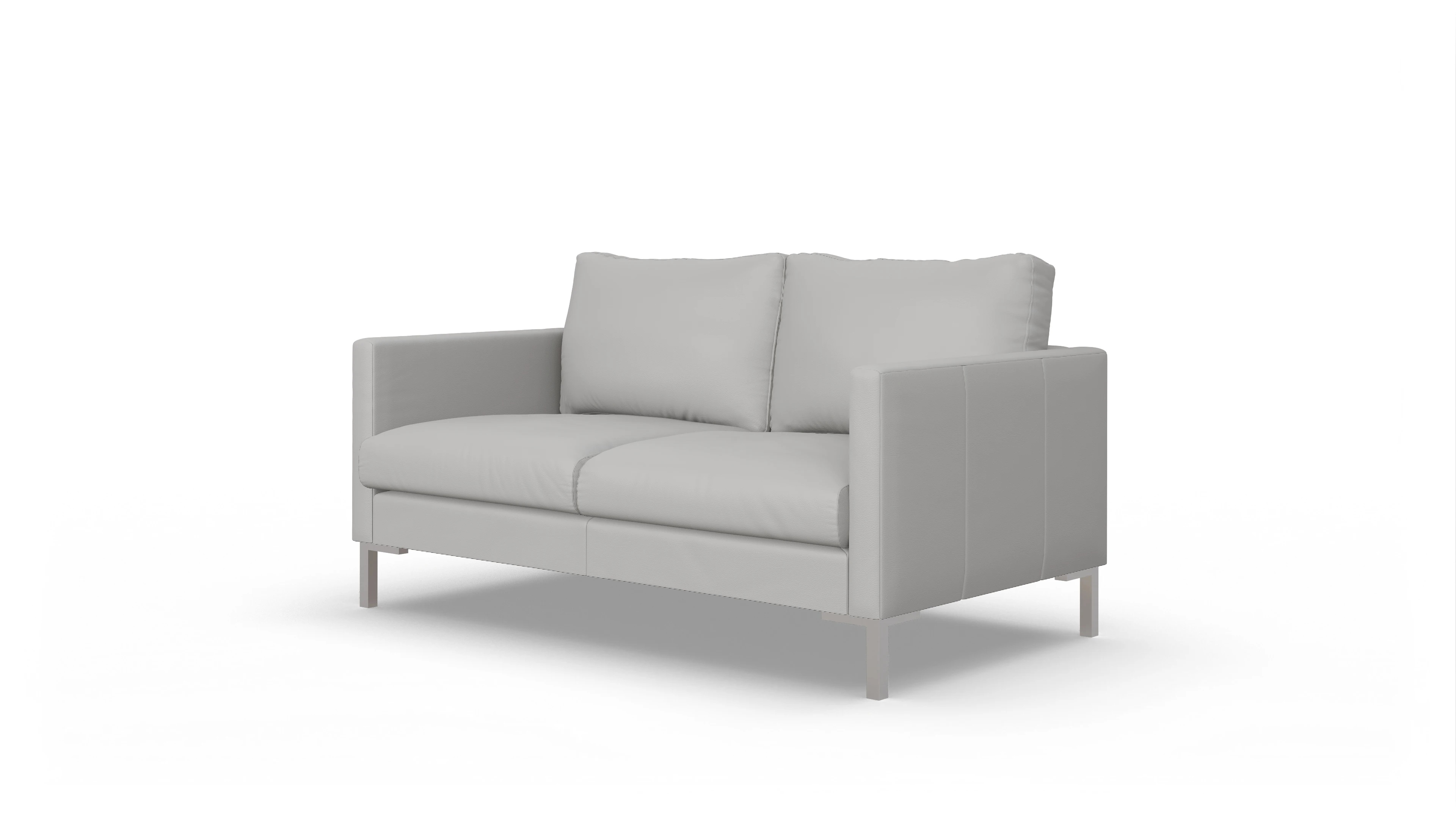 Ansicht des Produktes Jacobsen 2-Sitzer in Leder weiß