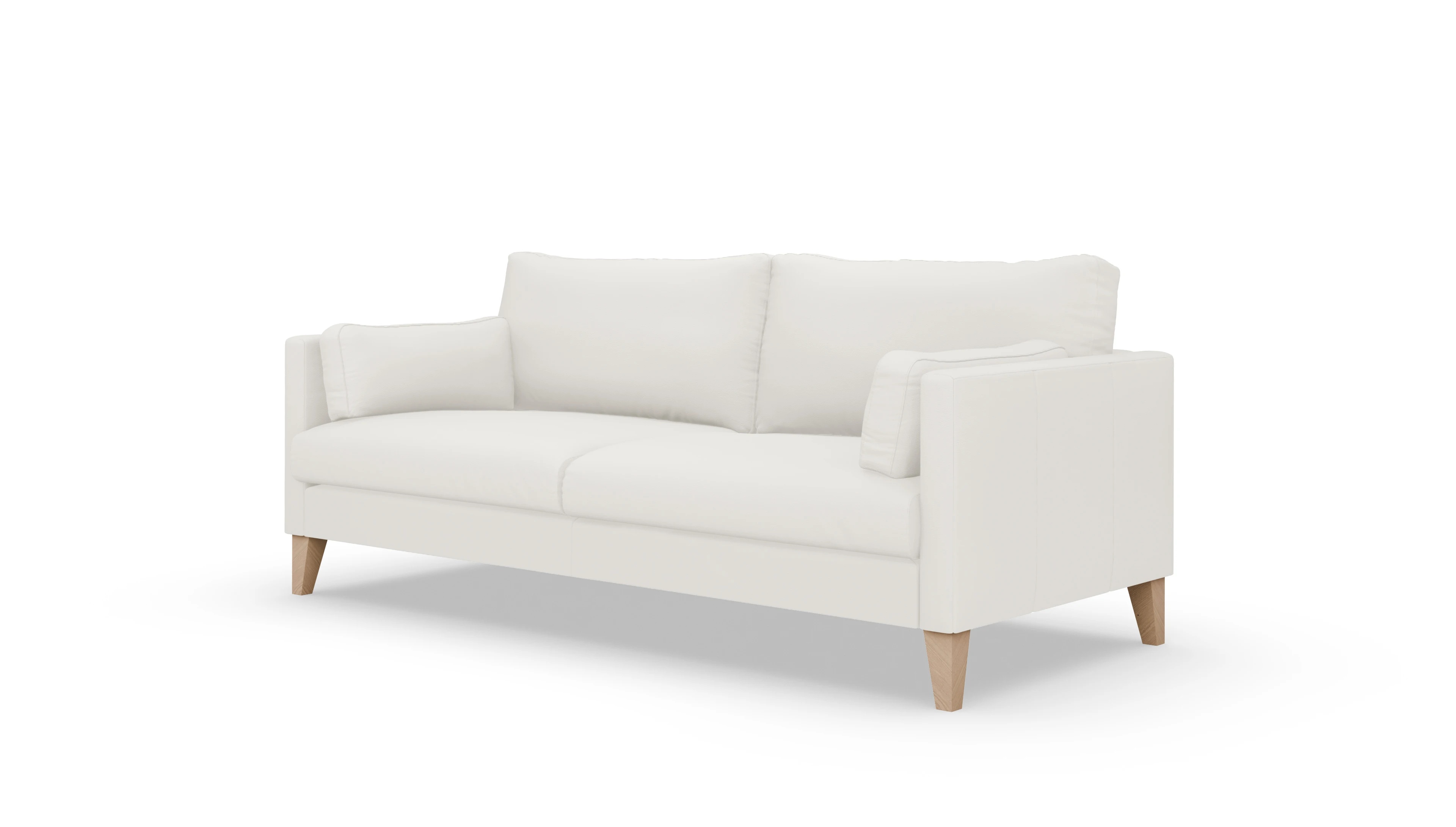 Ansicht des Produktes Jensen 2,5-Sitzer in Leder weiß