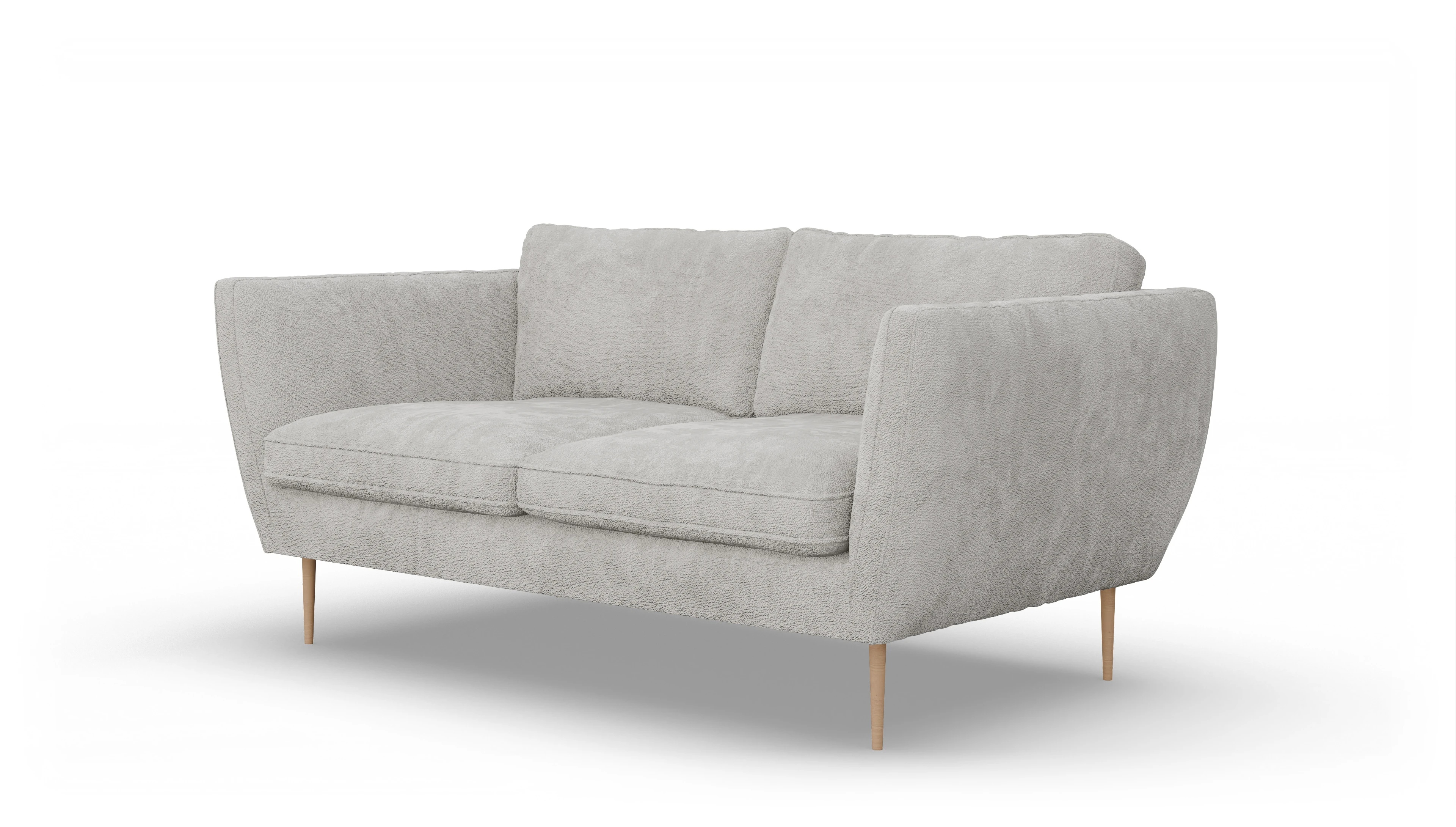 Ansicht des Produktes Karlsen 2-Sitzer in Stoff weiß