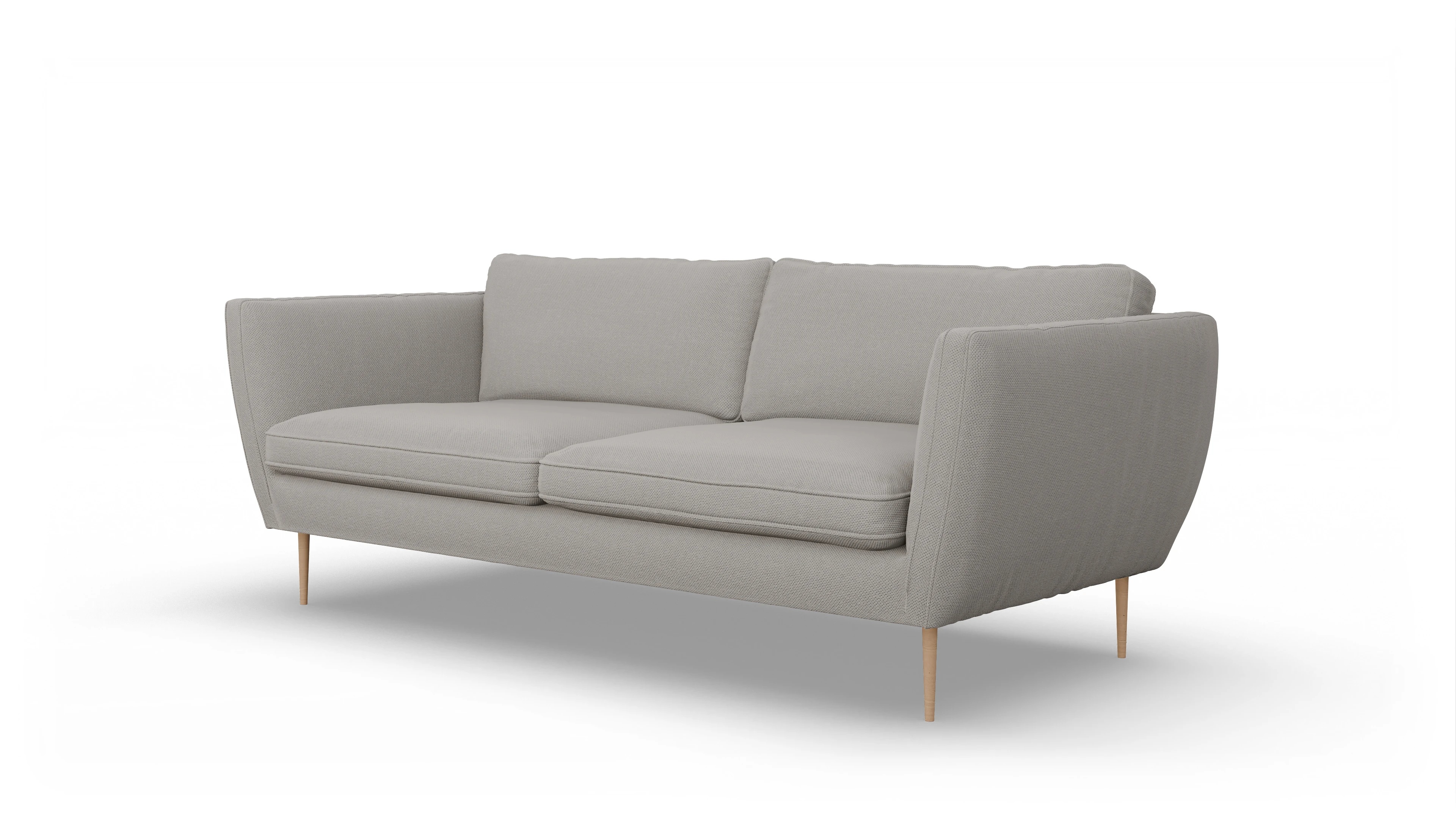 Ansicht des Produktes Karlsen 3-Sitzer in Stoff weiß