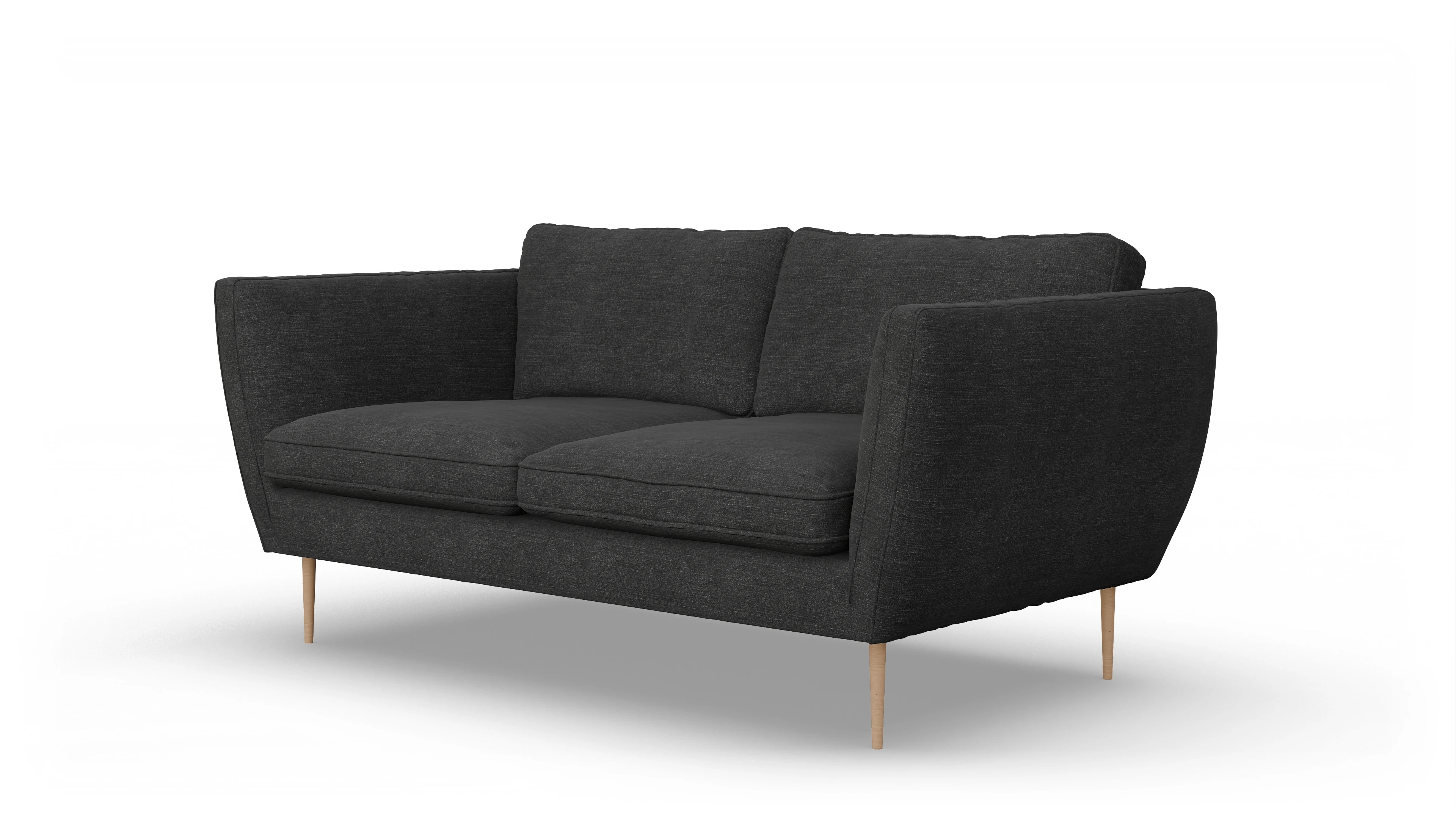 Ansicht des Produktes Karlsen 2-Sitzer in Stoff schwarz