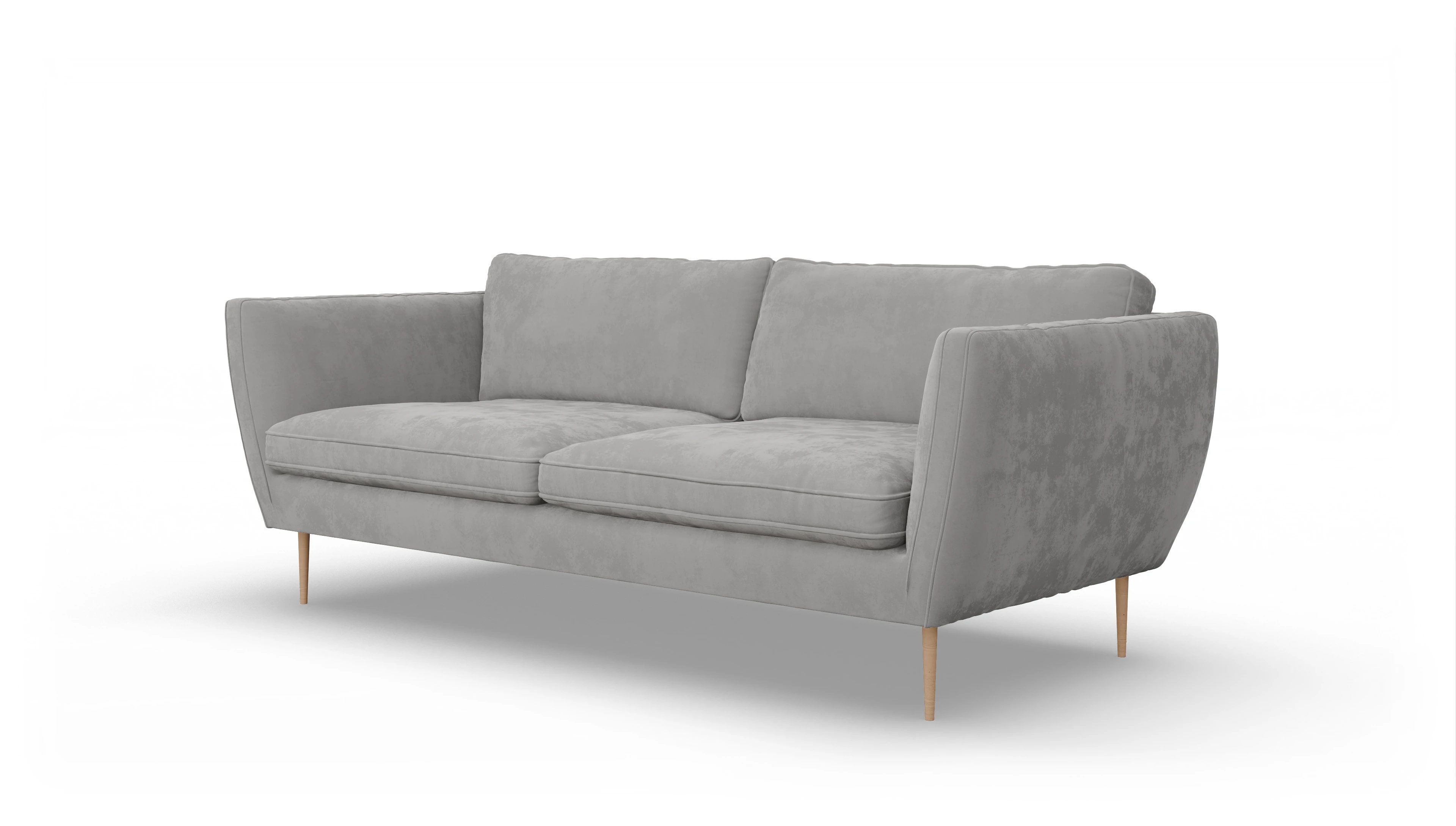 Ansicht des Produktes Karlsen 3-Sitzer in Samt grau