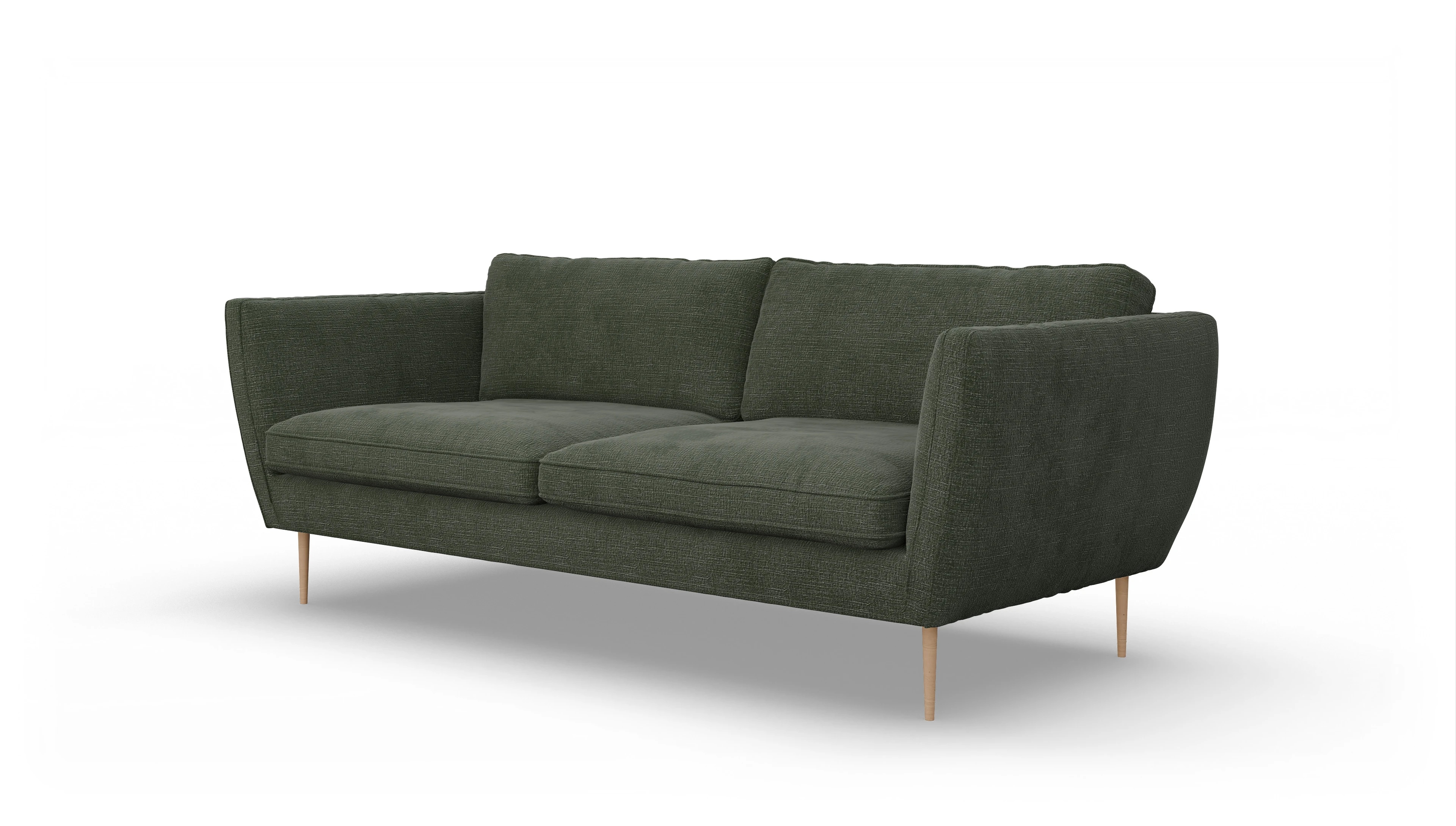 Ansicht des Produktes Karlsen 3-Sitzer in Stoff grün