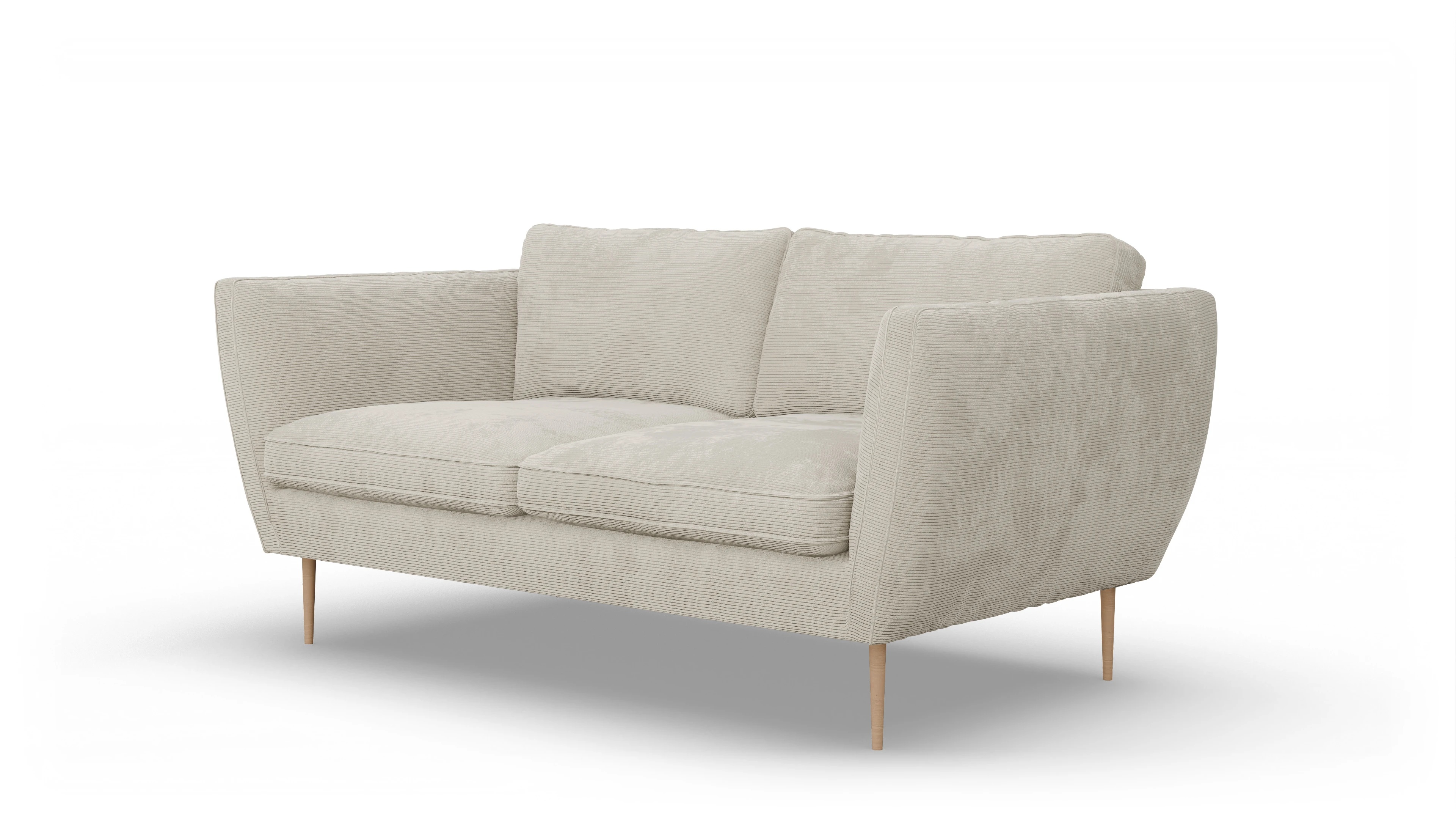 Ansicht des Produktes Karlsen 2-Sitzer in Cord weiß