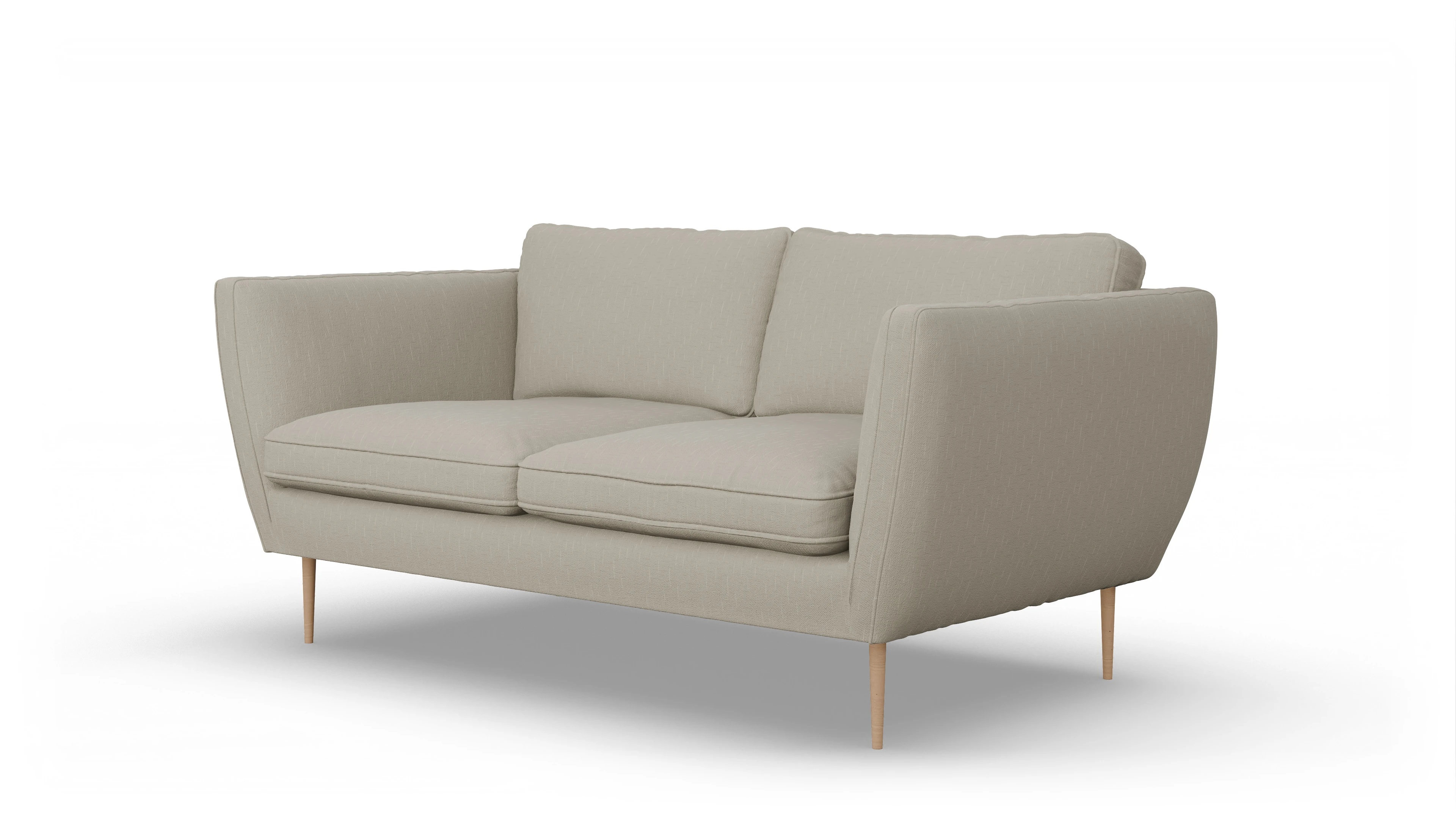 Ansicht des Produktes Karlsen 2-Sitzer in Stoff weiß