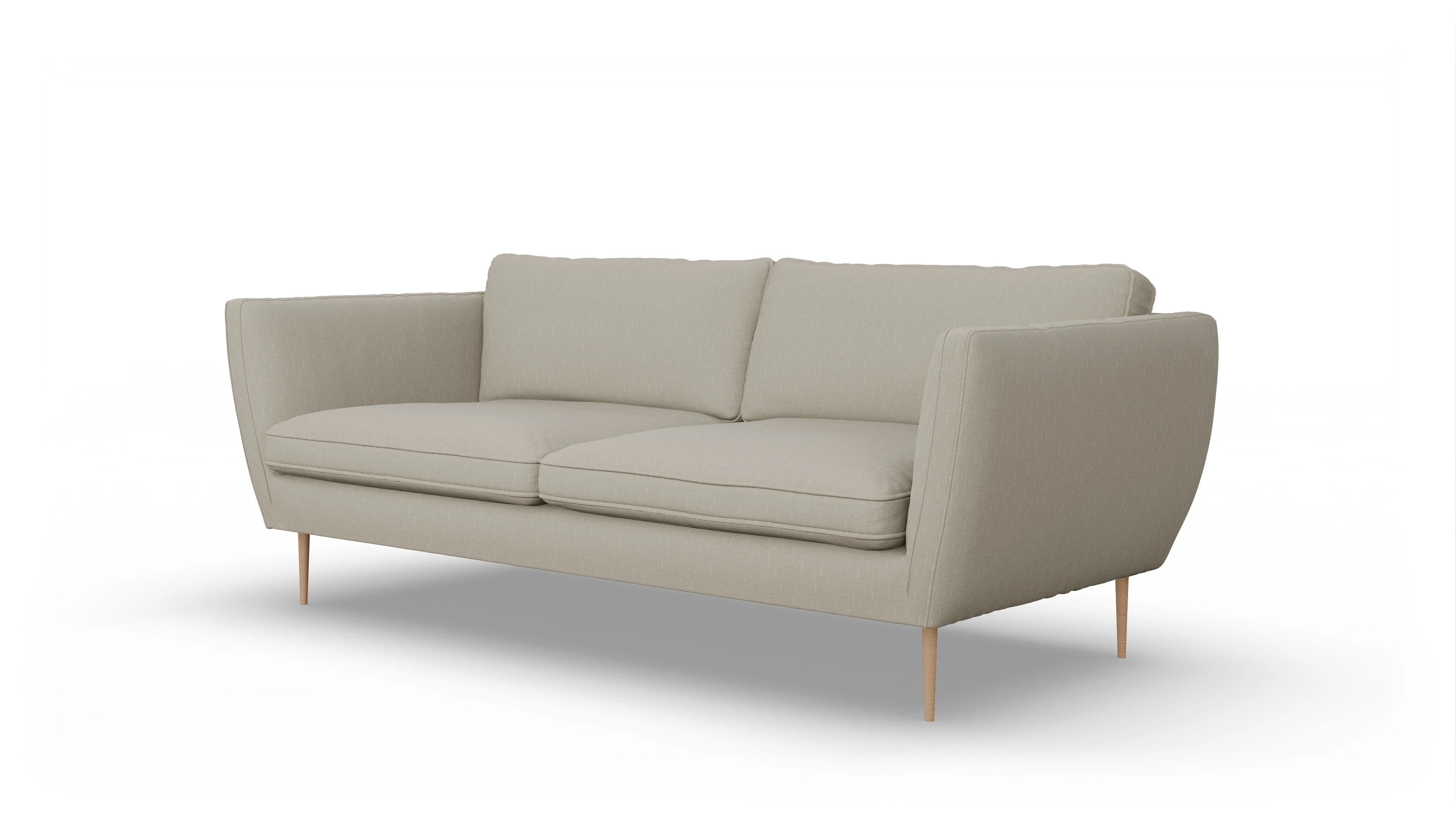 Ansicht des Produktes Karlsen 3-Sitzer in Stoff weiß