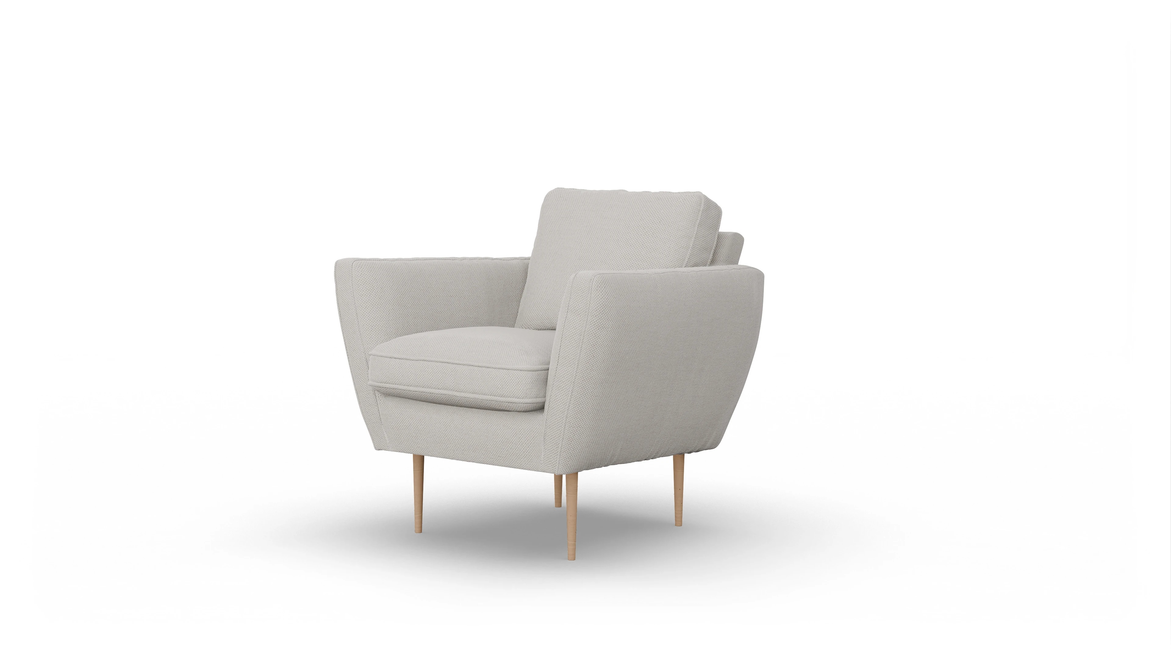 Ansicht des Produktes Karlsen Sessel in Stoff weiß