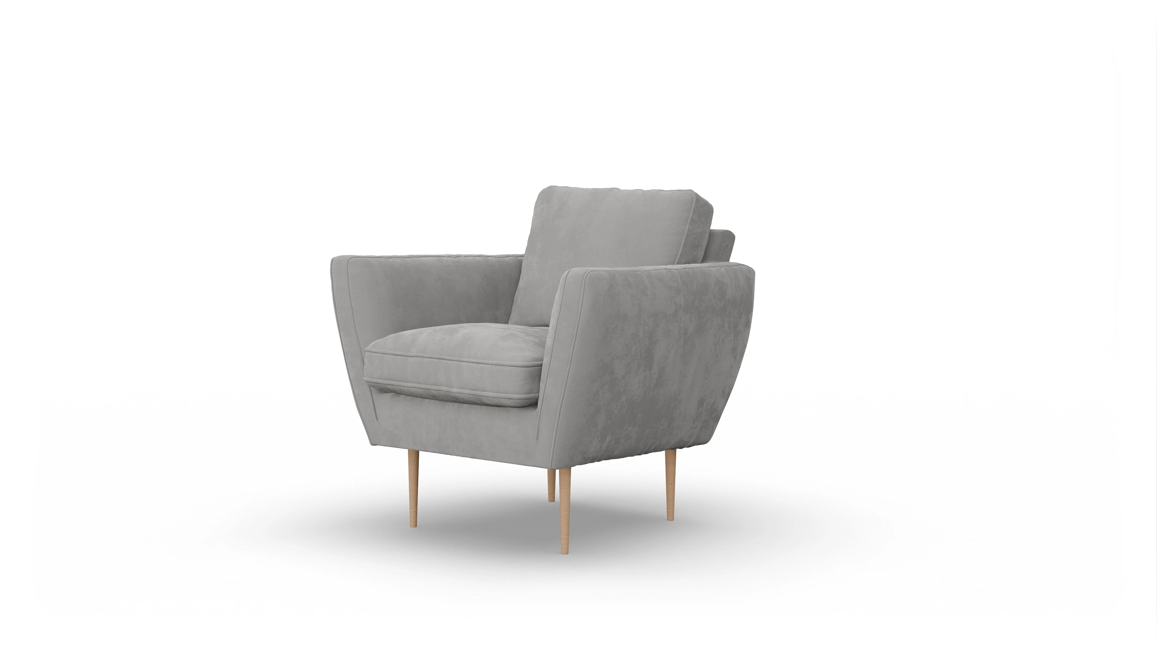 Ansicht des Produktes Karlsen Sessel in Samt grau