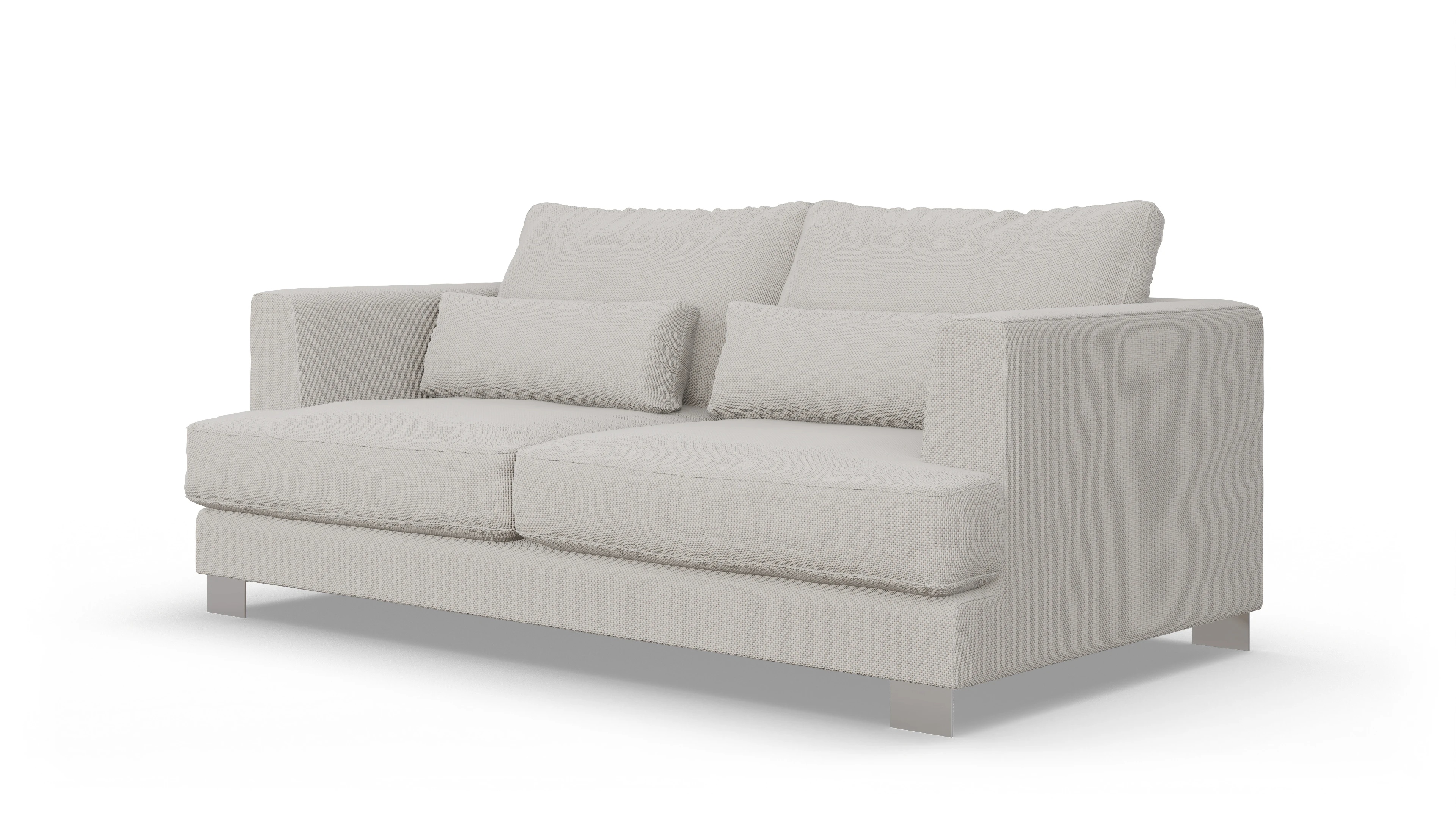 Ansicht des Produktes Odense 2-Sitzer in Stoff weiß