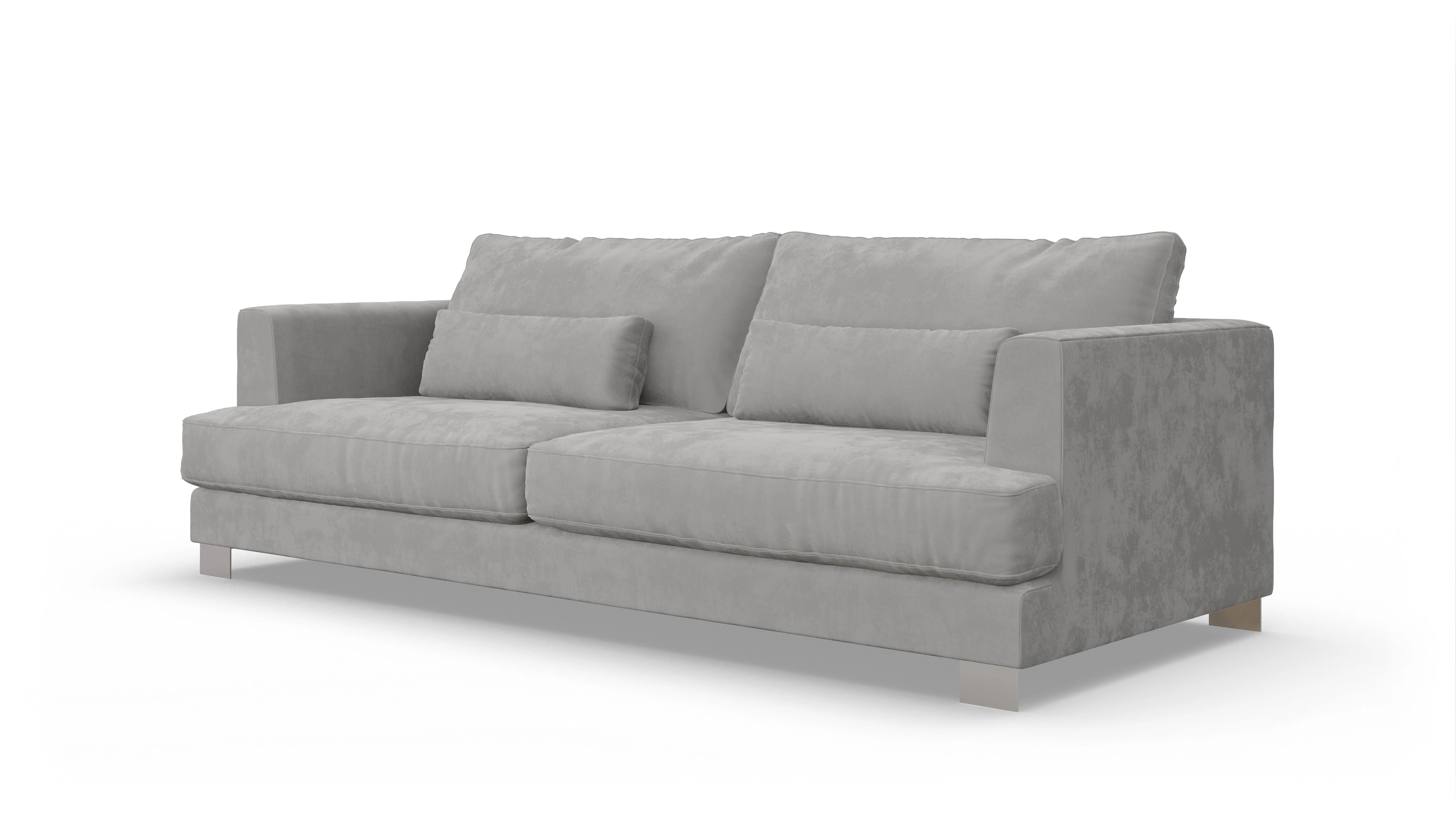 Ansicht des Produktes Odense 3-Sitzer in Samt grau