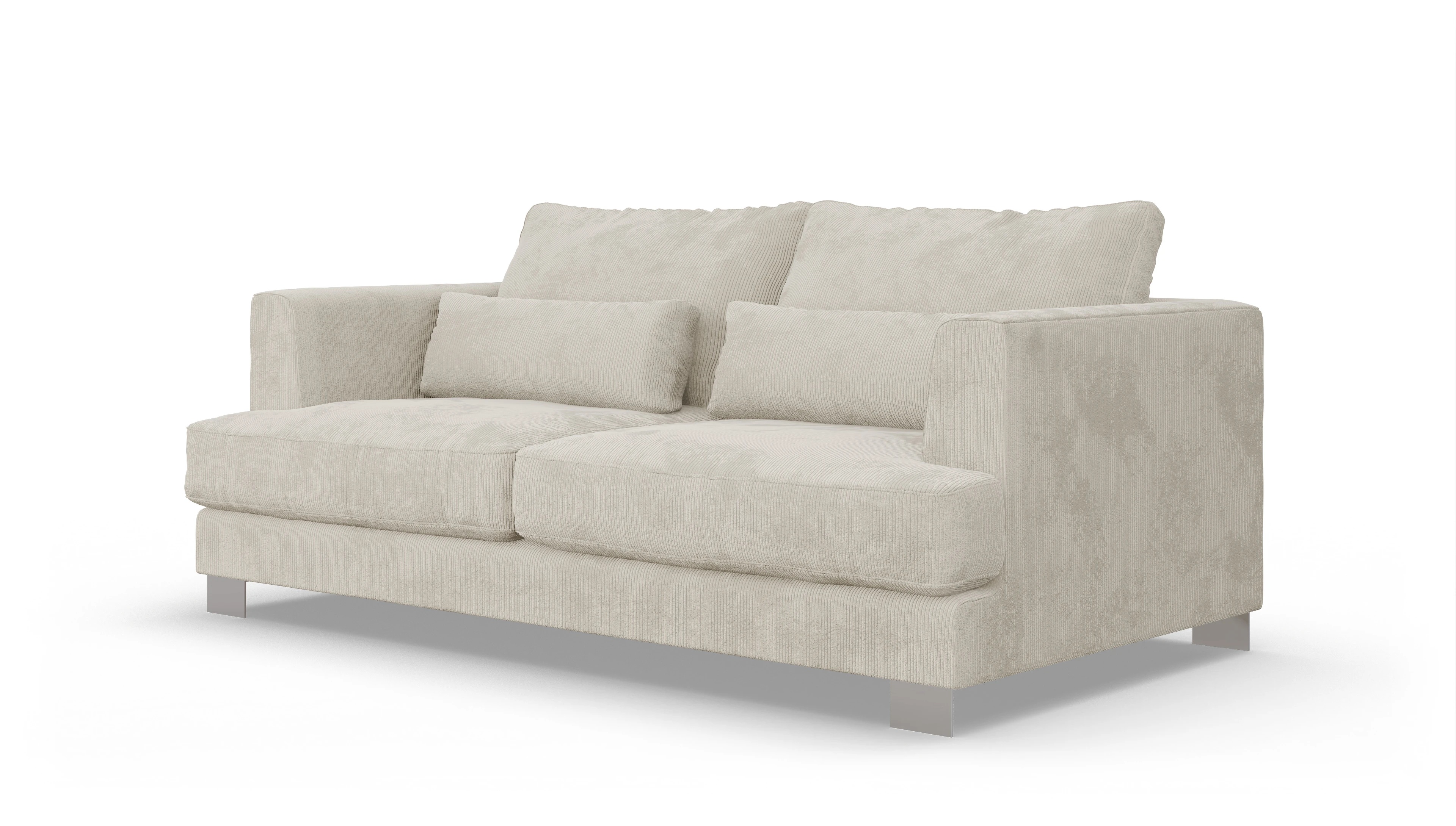 Ansicht des Produktes Odense 2-Sitzer in Cord weiß