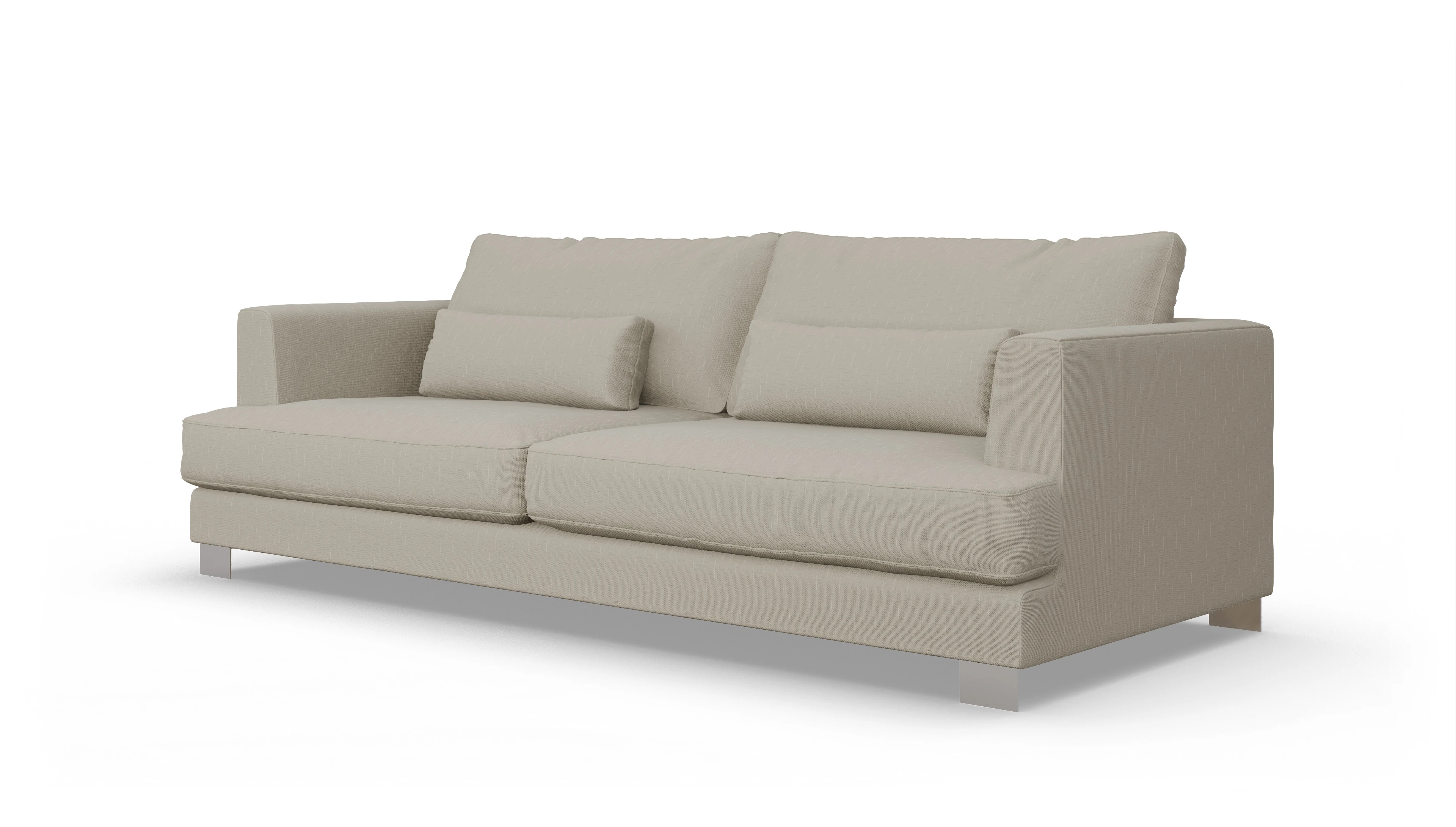 Ansicht des Produktes Odense 3-Sitzer in Stoff weiß