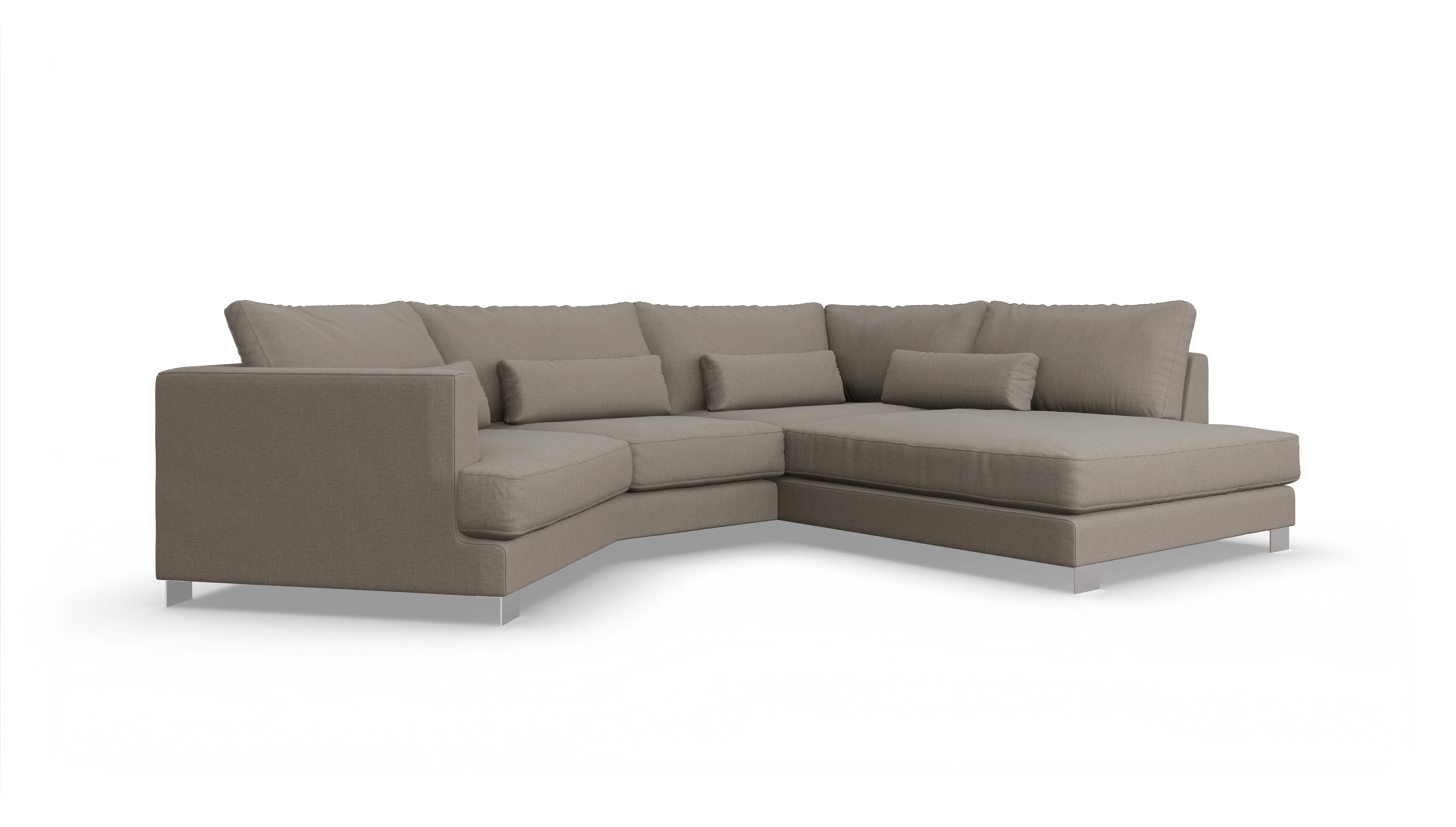 Ansicht des Produktes Odense Ecksofa Rechts in Stoff beige