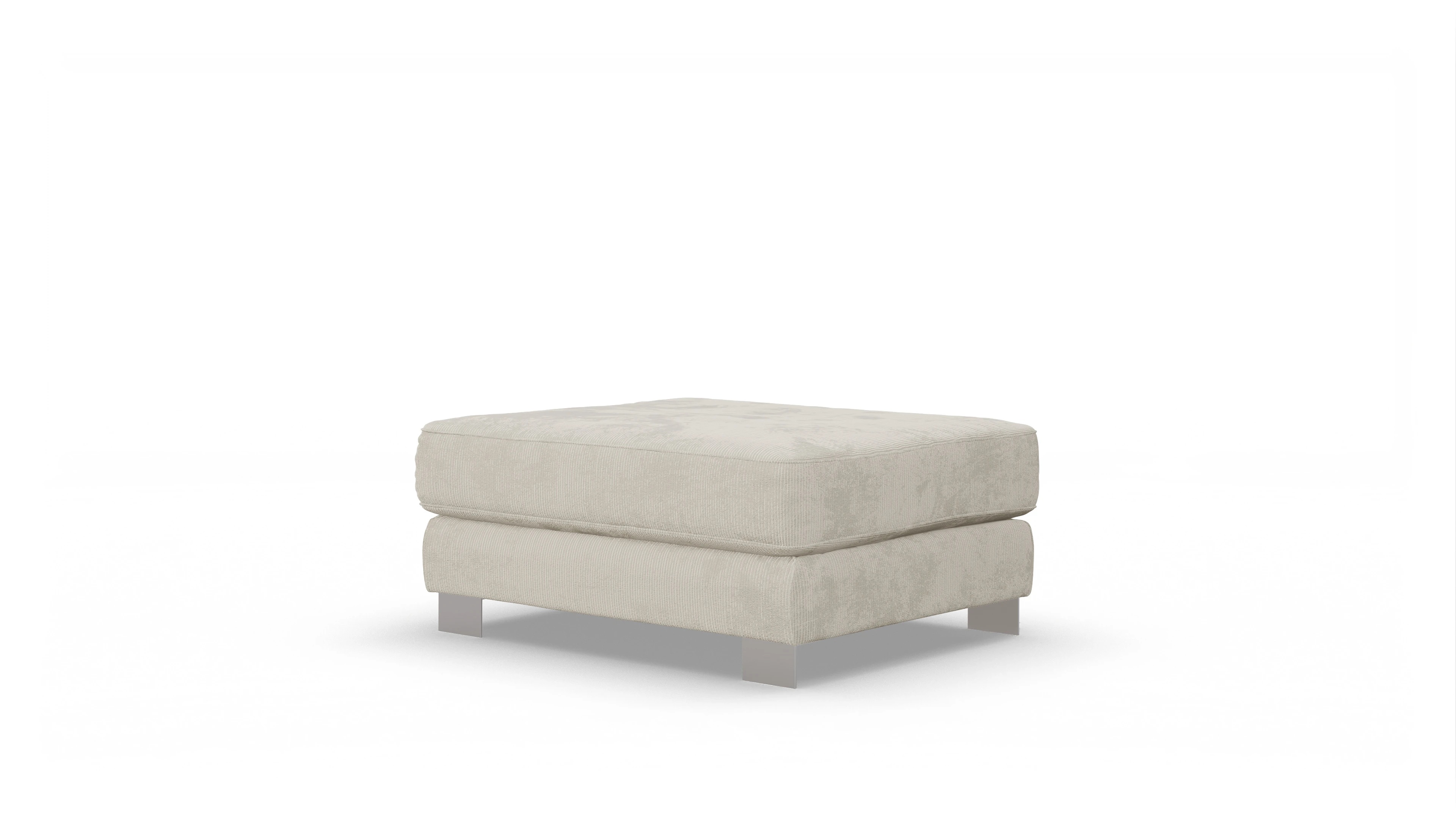 Ansicht des Produktes Odense Hocker in Cord weiß