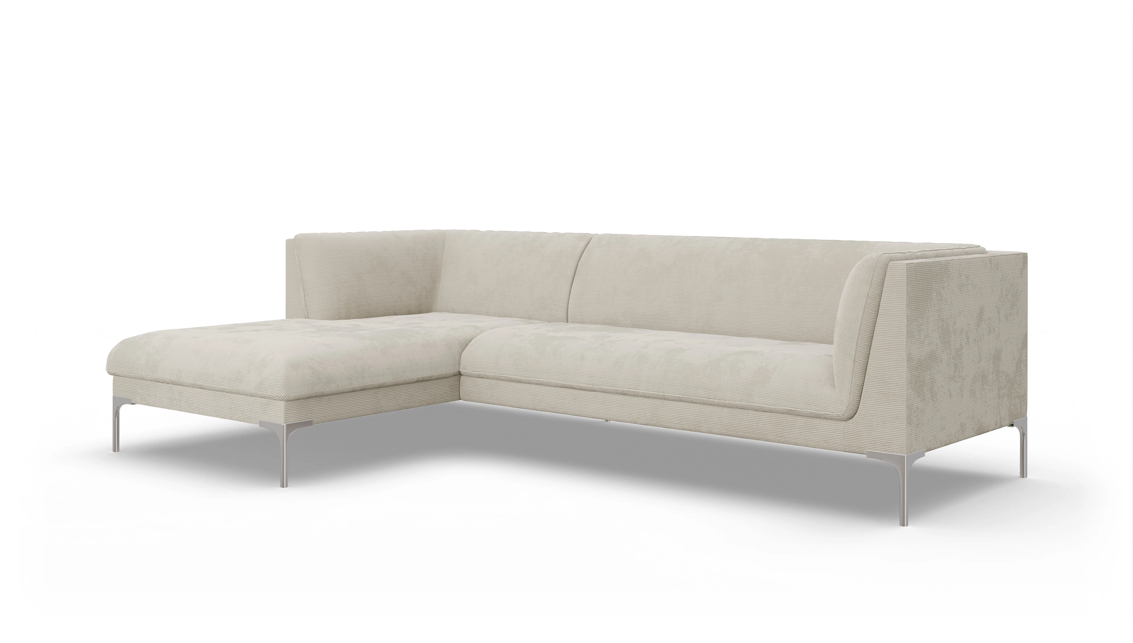 Ansicht des Produktes Martinsen Sofa mit Rec links in Cord weiß