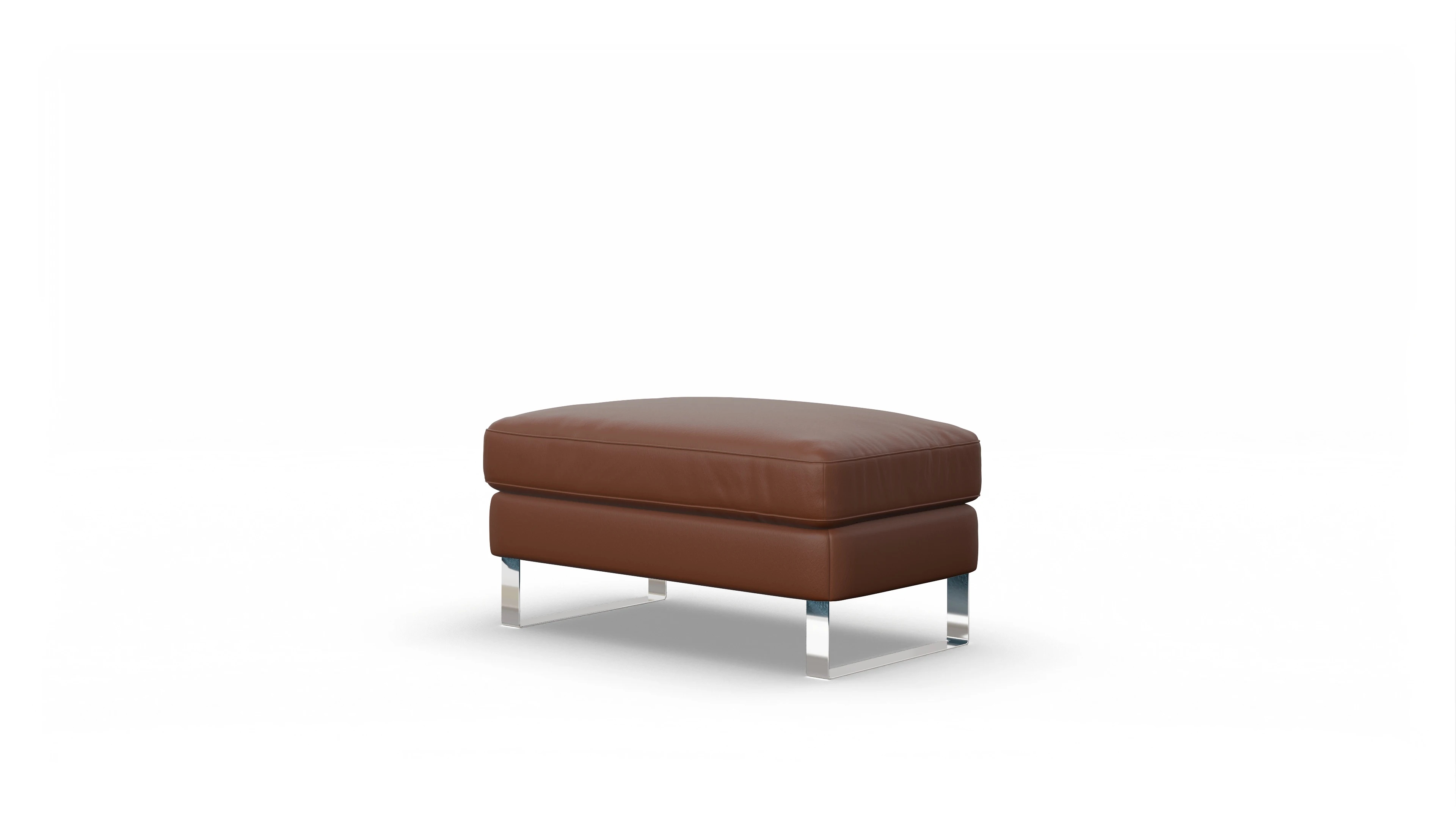 Ansicht des Produktes Nexus Hocker in Leder braun