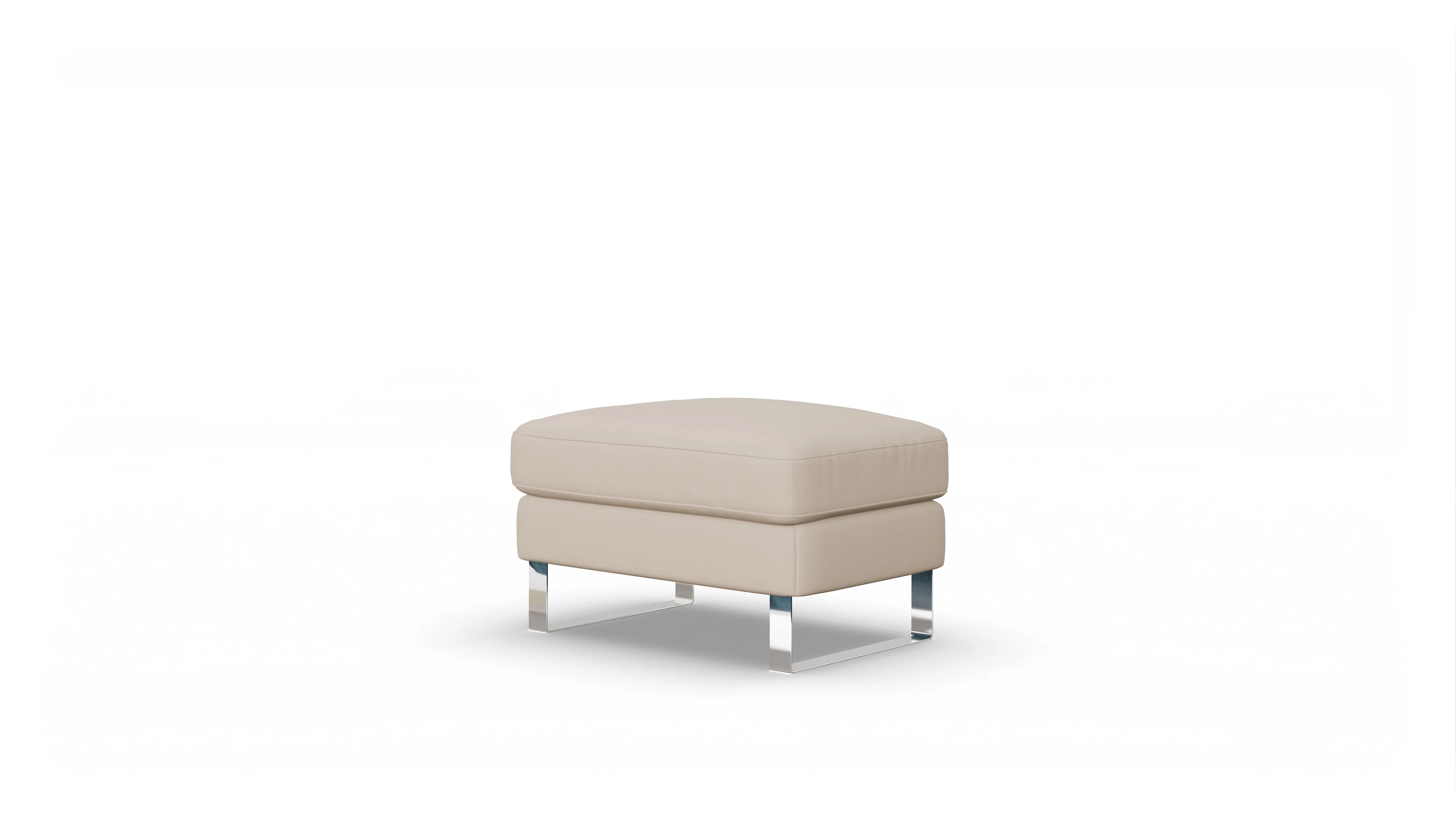 Ansicht des Produktes Nexus Hocker in Leder beige