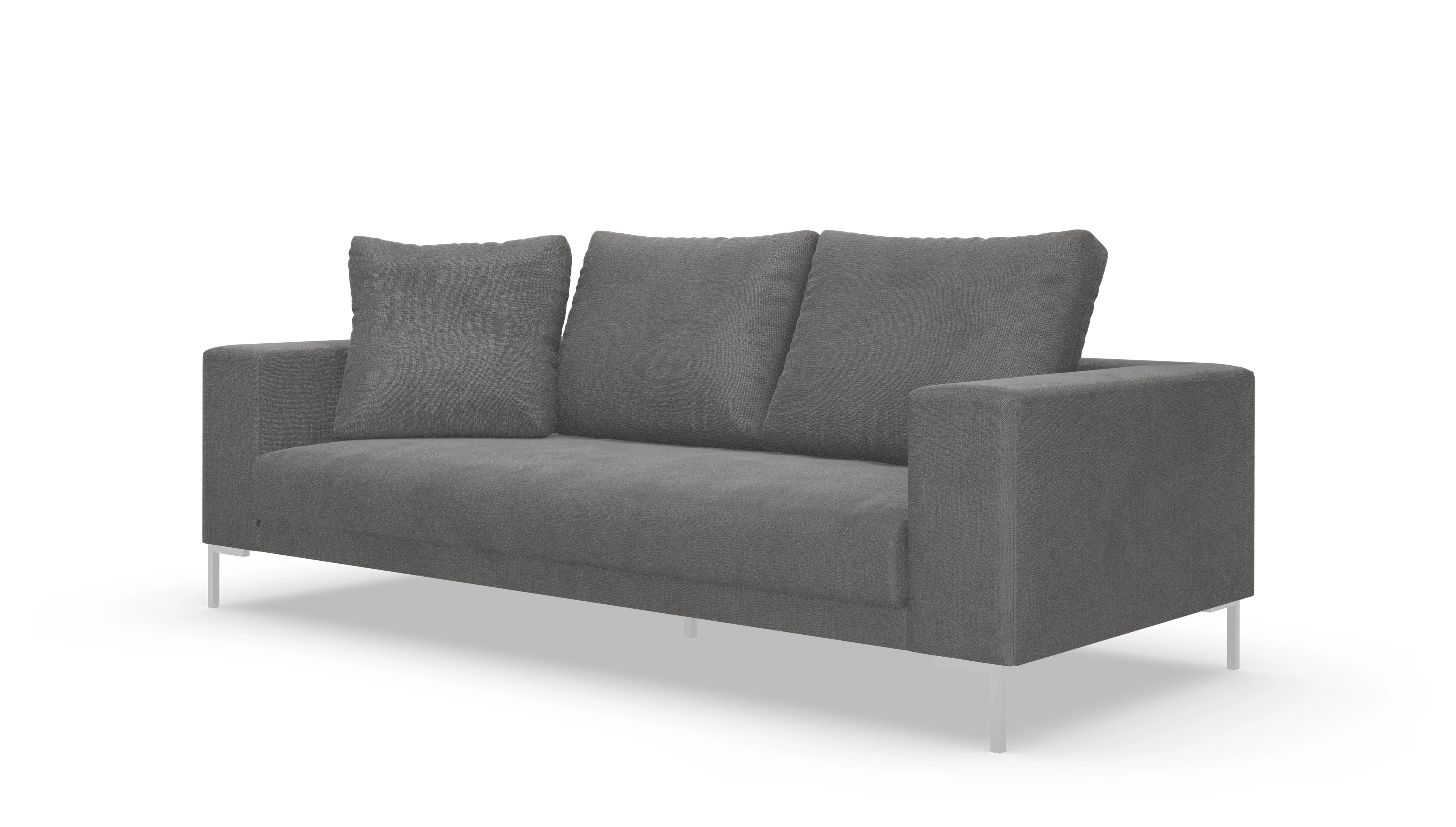 Designer-Sofa Caria in Stoff Ansicht des Produktes Caria 3-Sitzer in Stoff