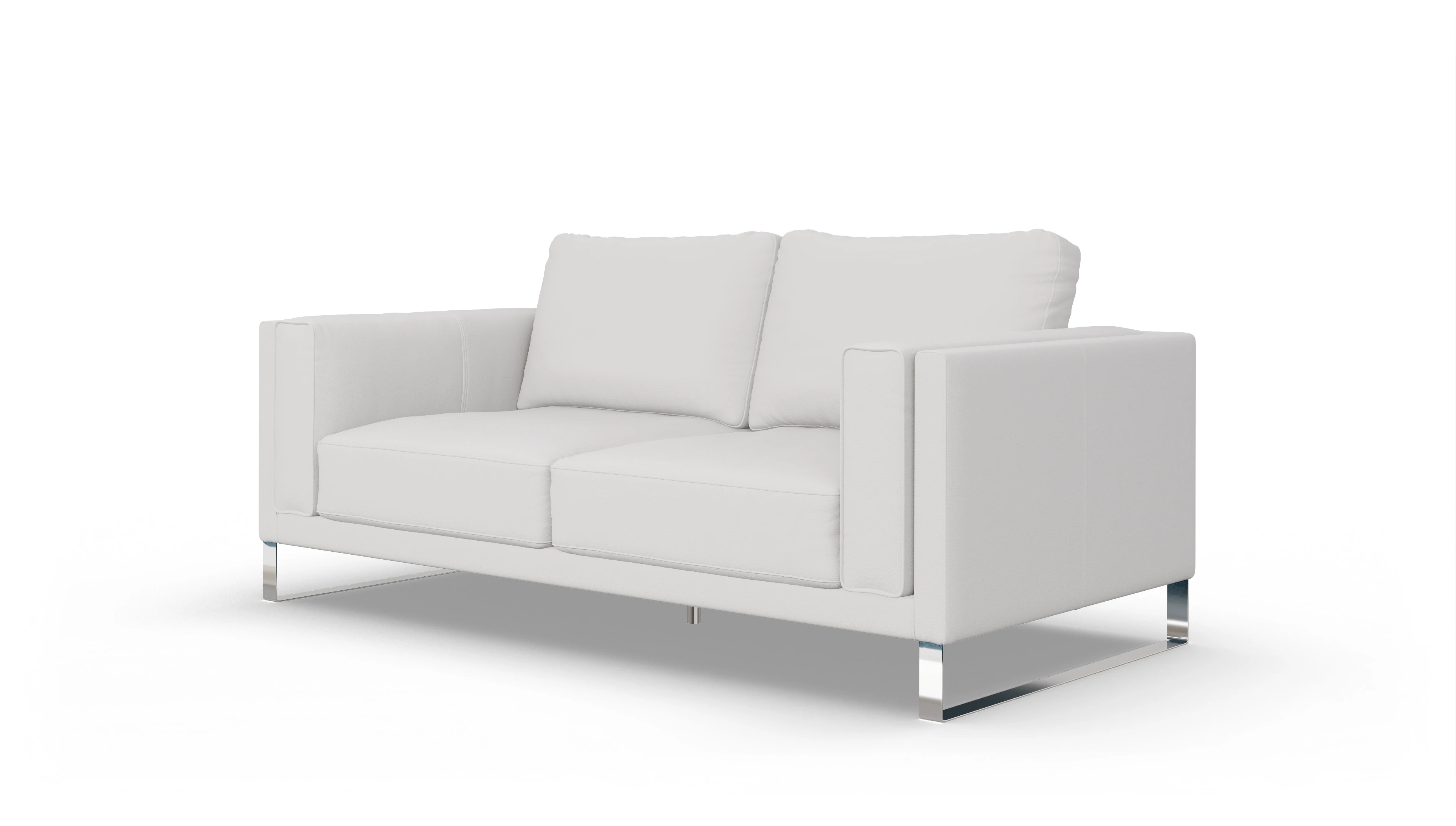 Ansicht des Produktes Cala 2,5-Sitzer in Leder weiß