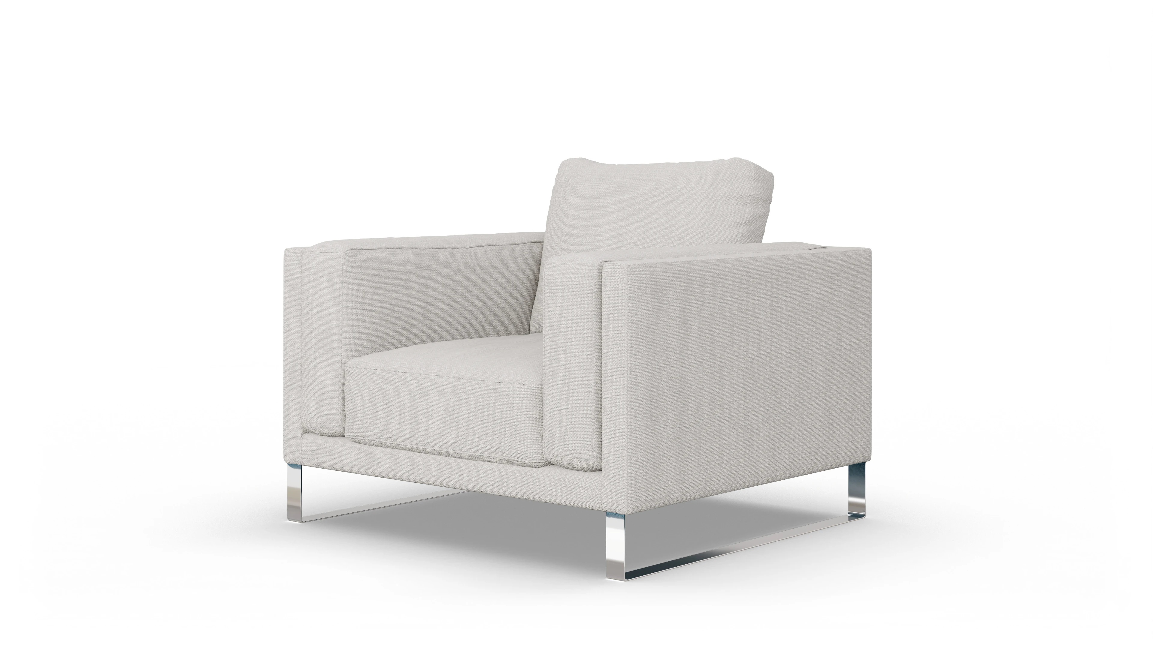 Ansicht des Produktes Cala Sessel in Stoff weiß