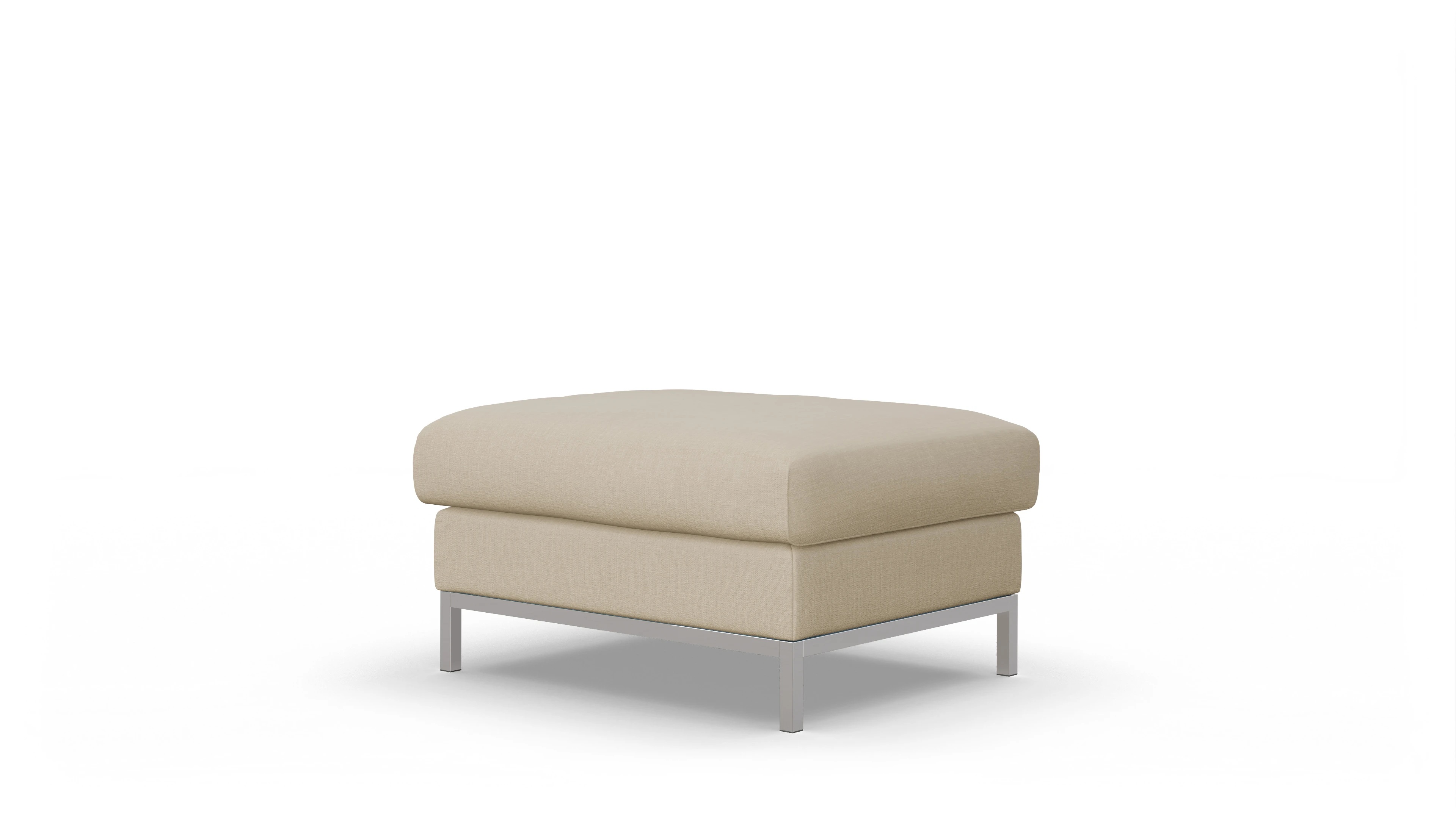 Designer-Hocker Paglia Ansicht des Produktes Paglia Hocker in Stoff beige