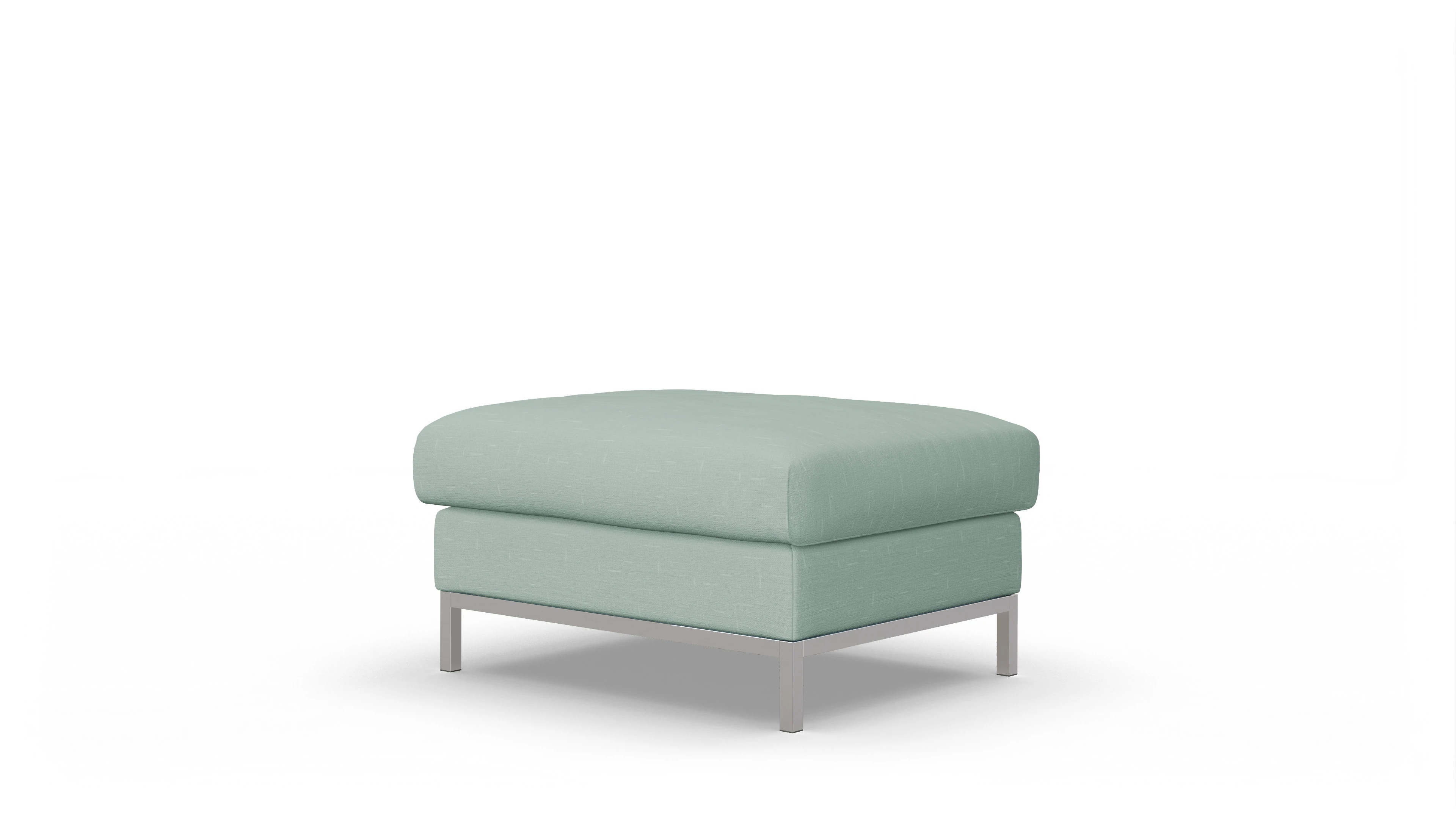 Designer-Hocker Paglia Ansicht des Produktes Paglia Hocker in Stoff grün