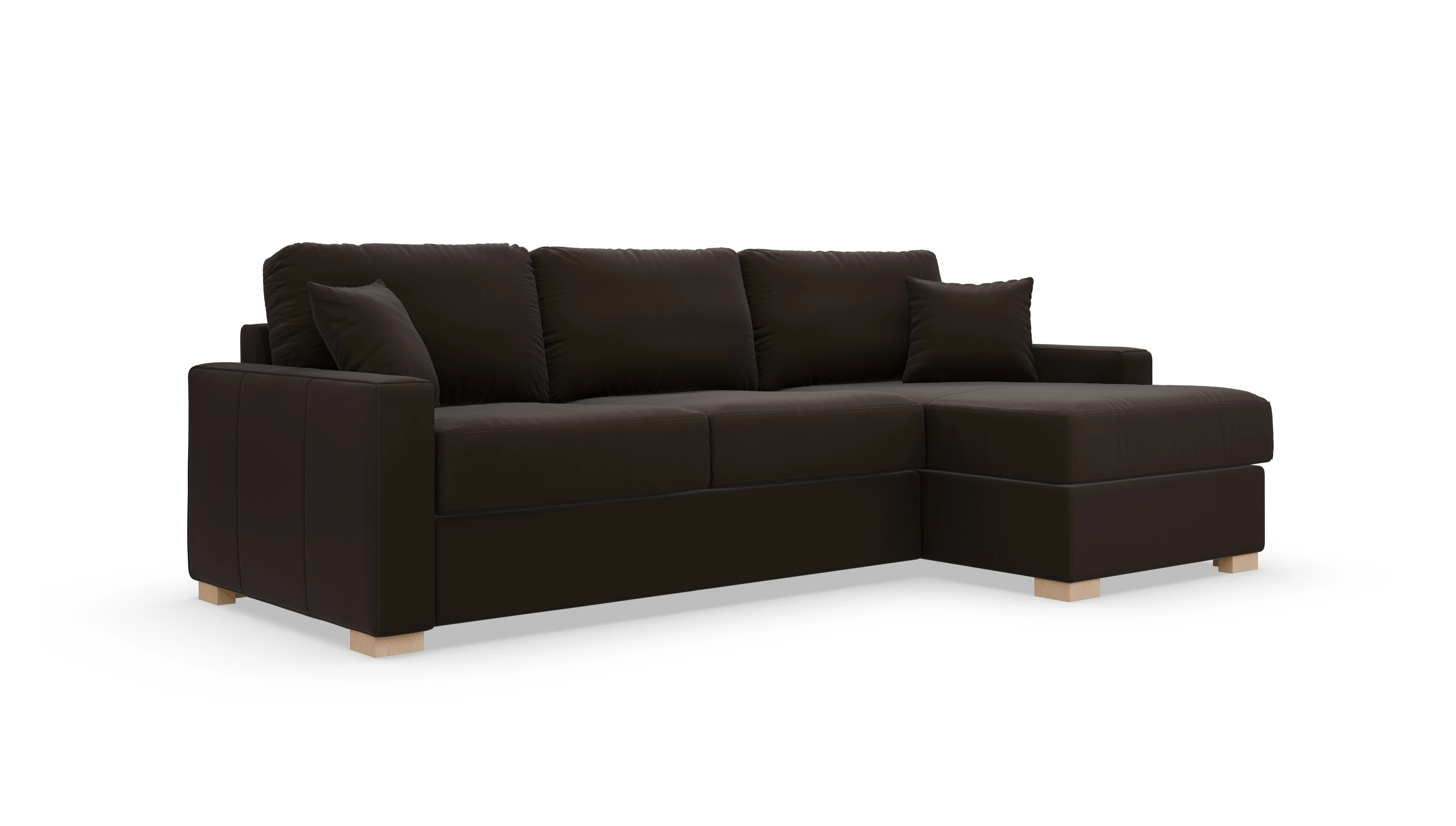 Leder-Schlafsofa Christensen Ansicht des Produktes Christensen in Leder braun