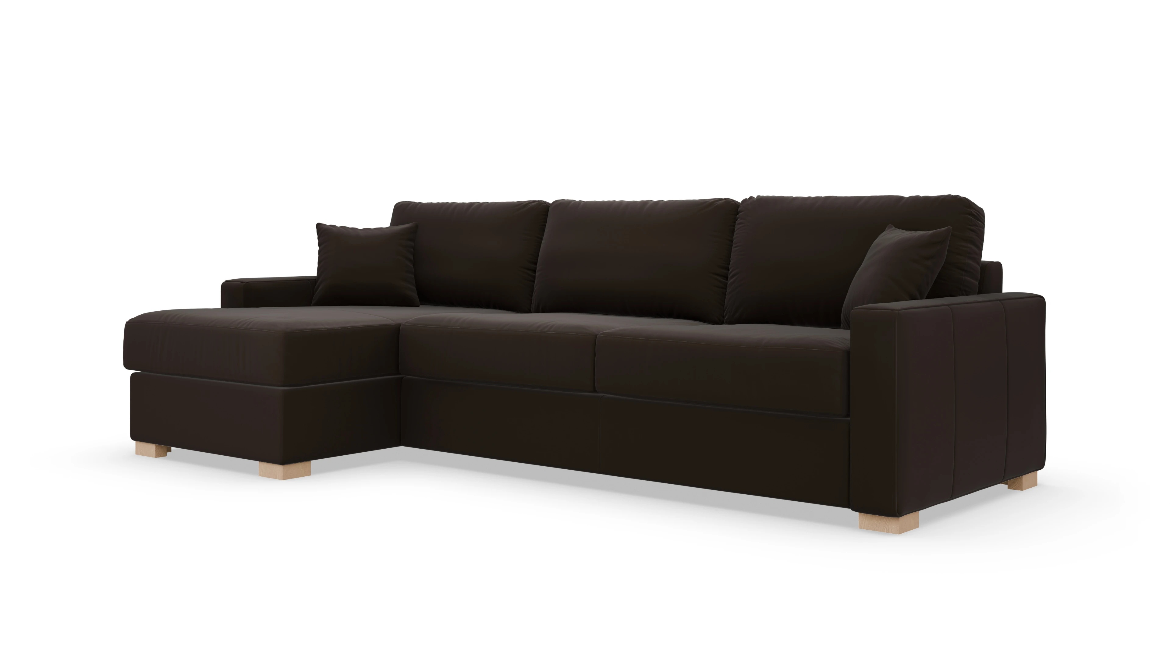 Leder-Schlafsofa Christensen Ansicht des Produktes Christensen in Leder braun