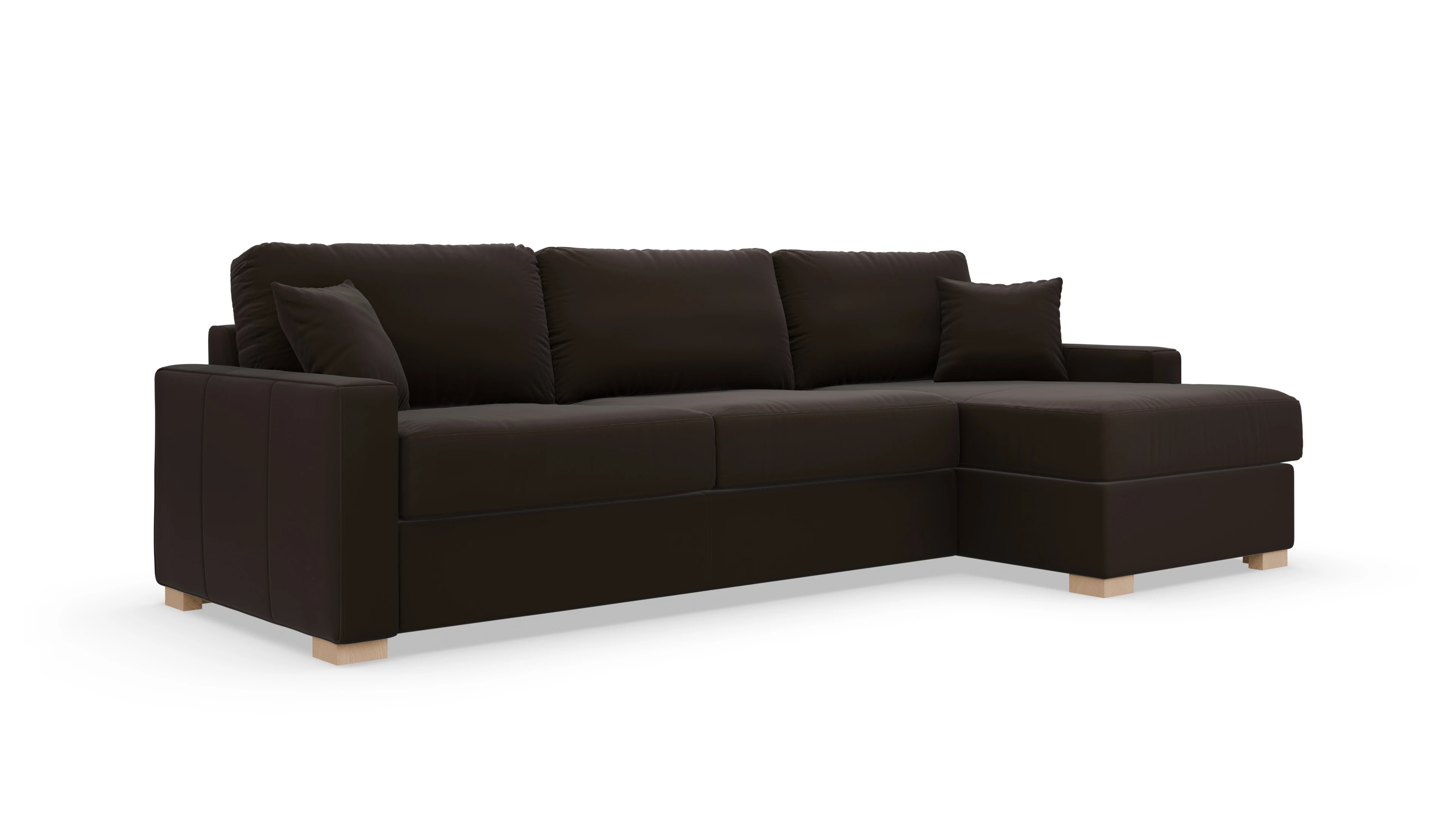 Leder-Schlafsofa Christensen Ansicht des Produktes Christensen in Leder braun