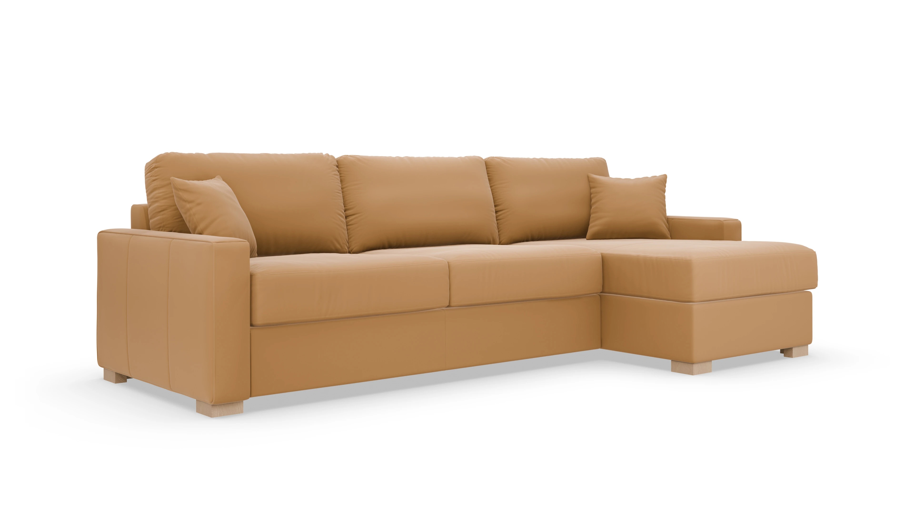 Leder-Schlafsofa Christensen Ansicht des Produktes Christensen in Leder braun