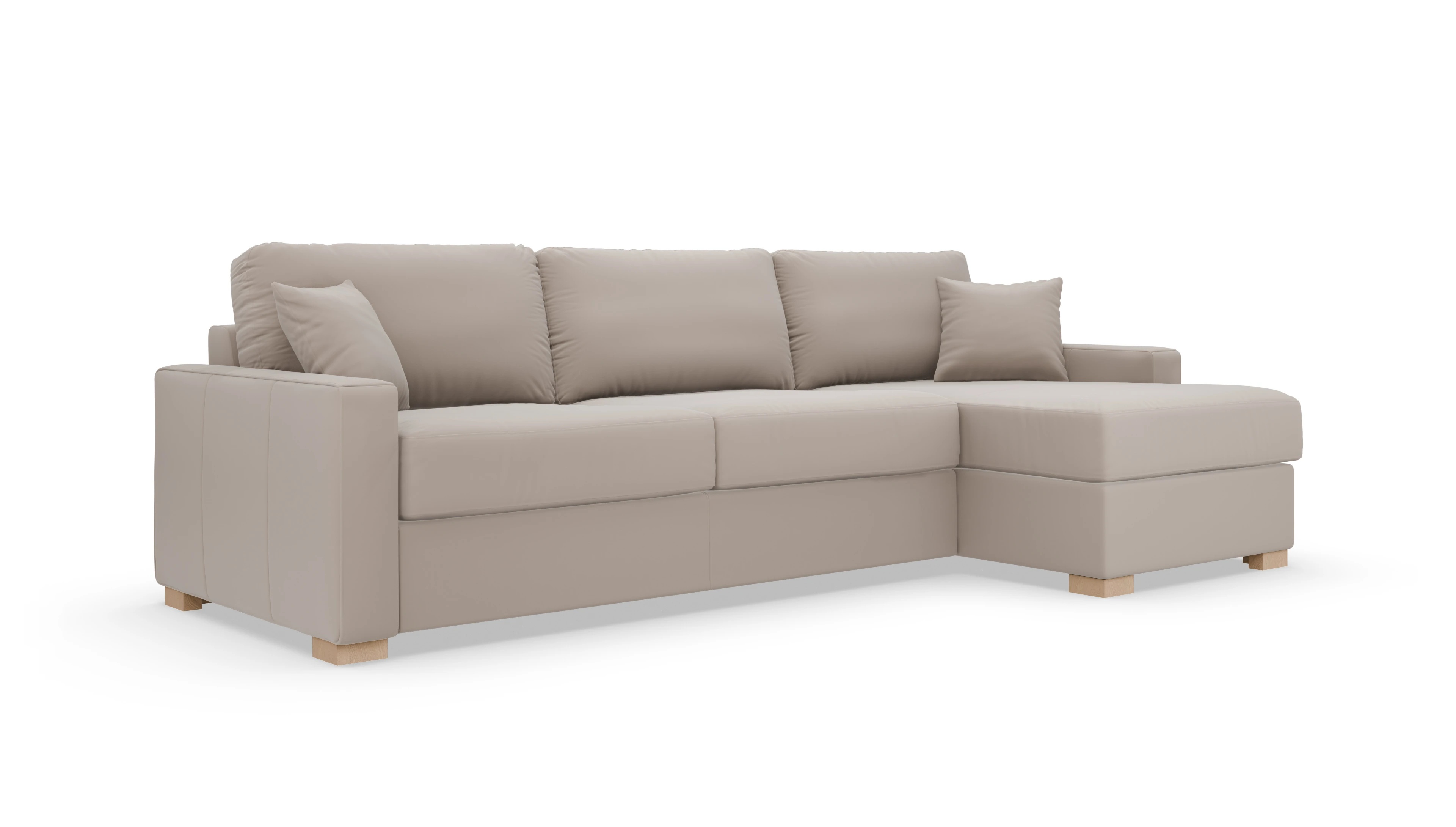 Leder-Schlafsofa Christensen Ansicht des Produktes Christensen in Leder beige
