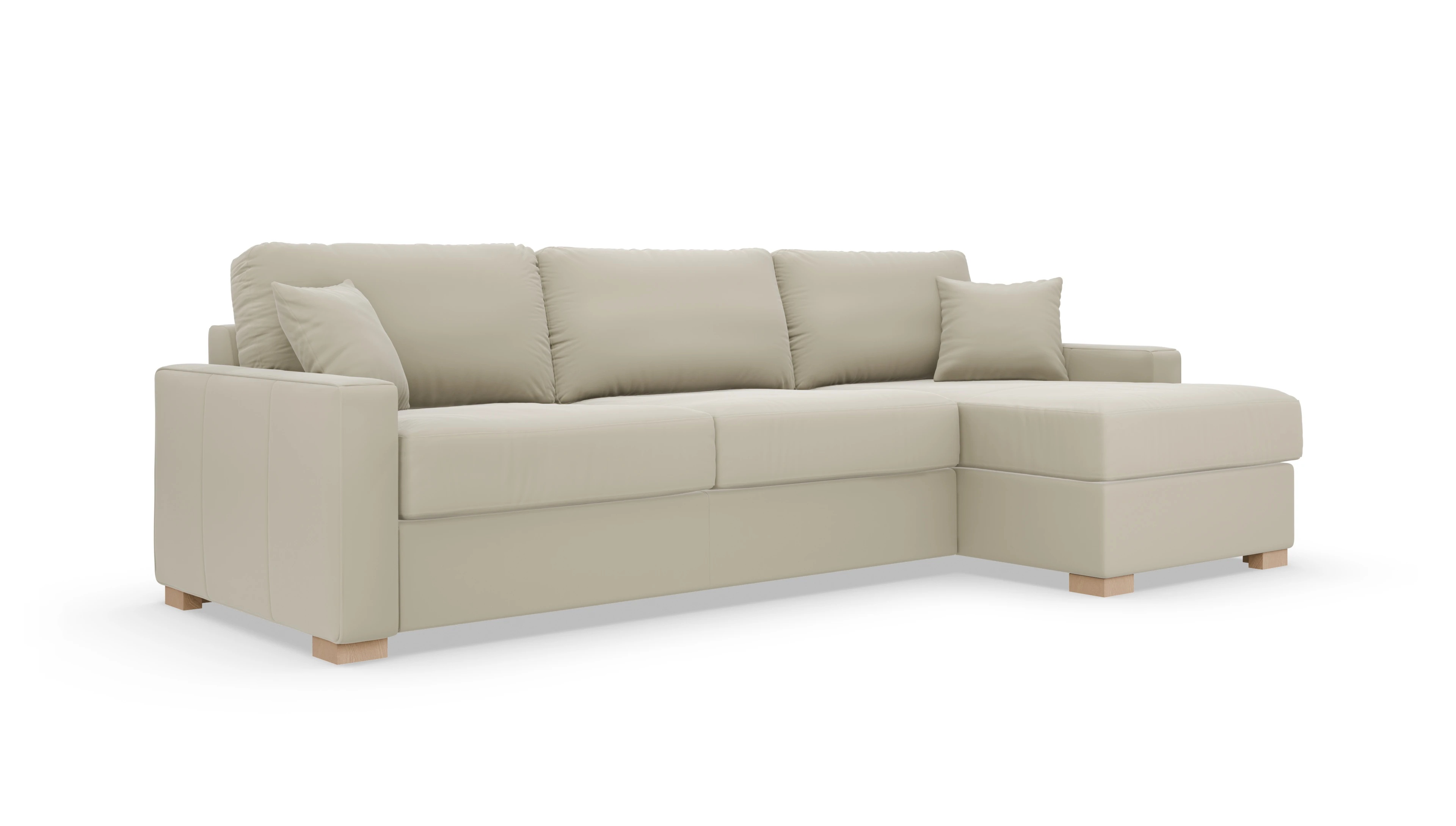 Leder-Schlafsofa Christensen Ansicht des Produktes Christensen in Leder beige