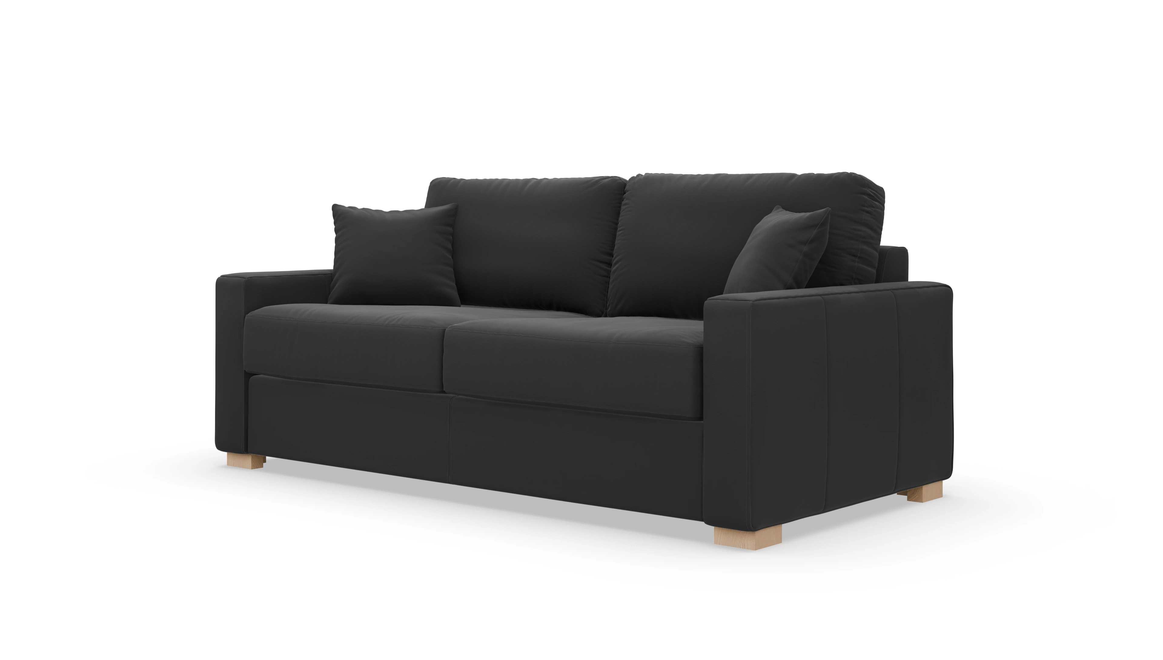Leder-Schlafsofa Christensen Ansicht des Produktes Christensen in Leder schwarz