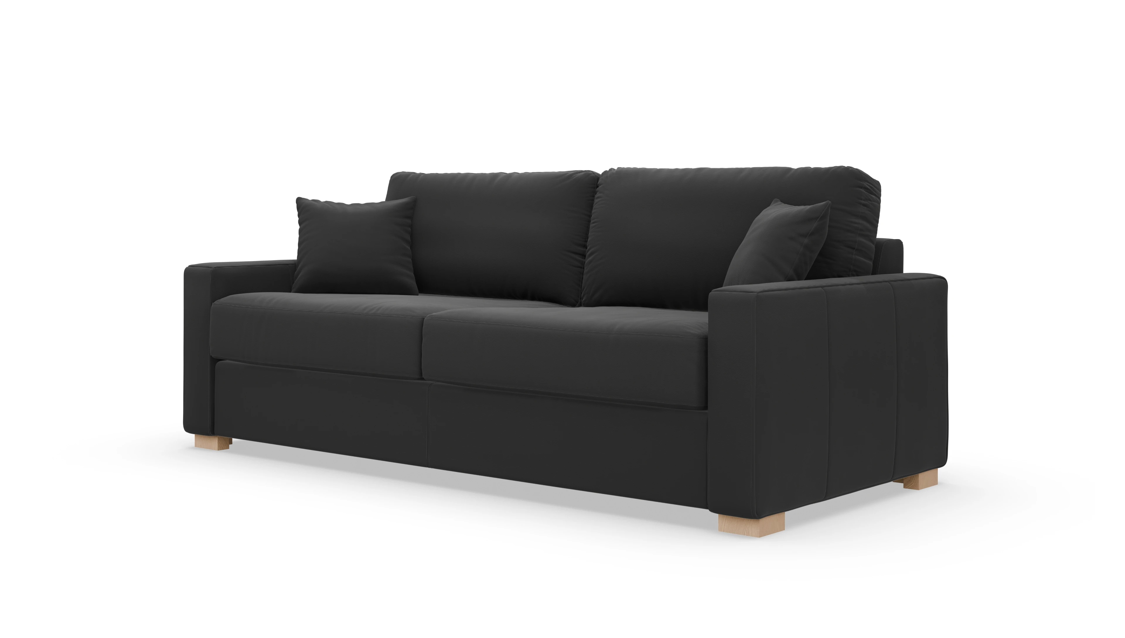 Leder-Schlafsofa Christensen Ansicht des Produktes Christensen in Leder schwarz