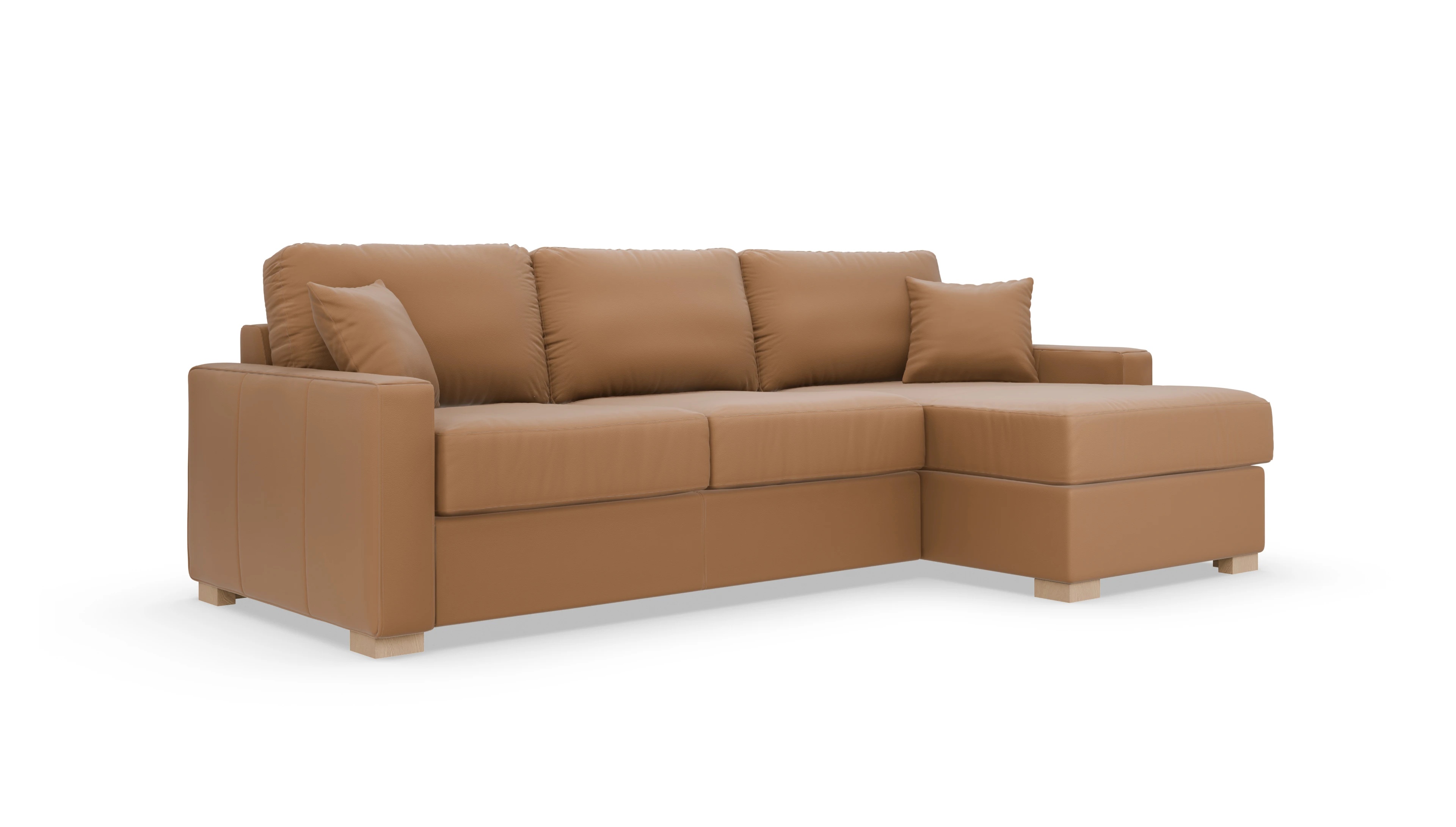 Leder-Schlafsofa Christensen Ansicht des Produktes Christensen in Leder braun