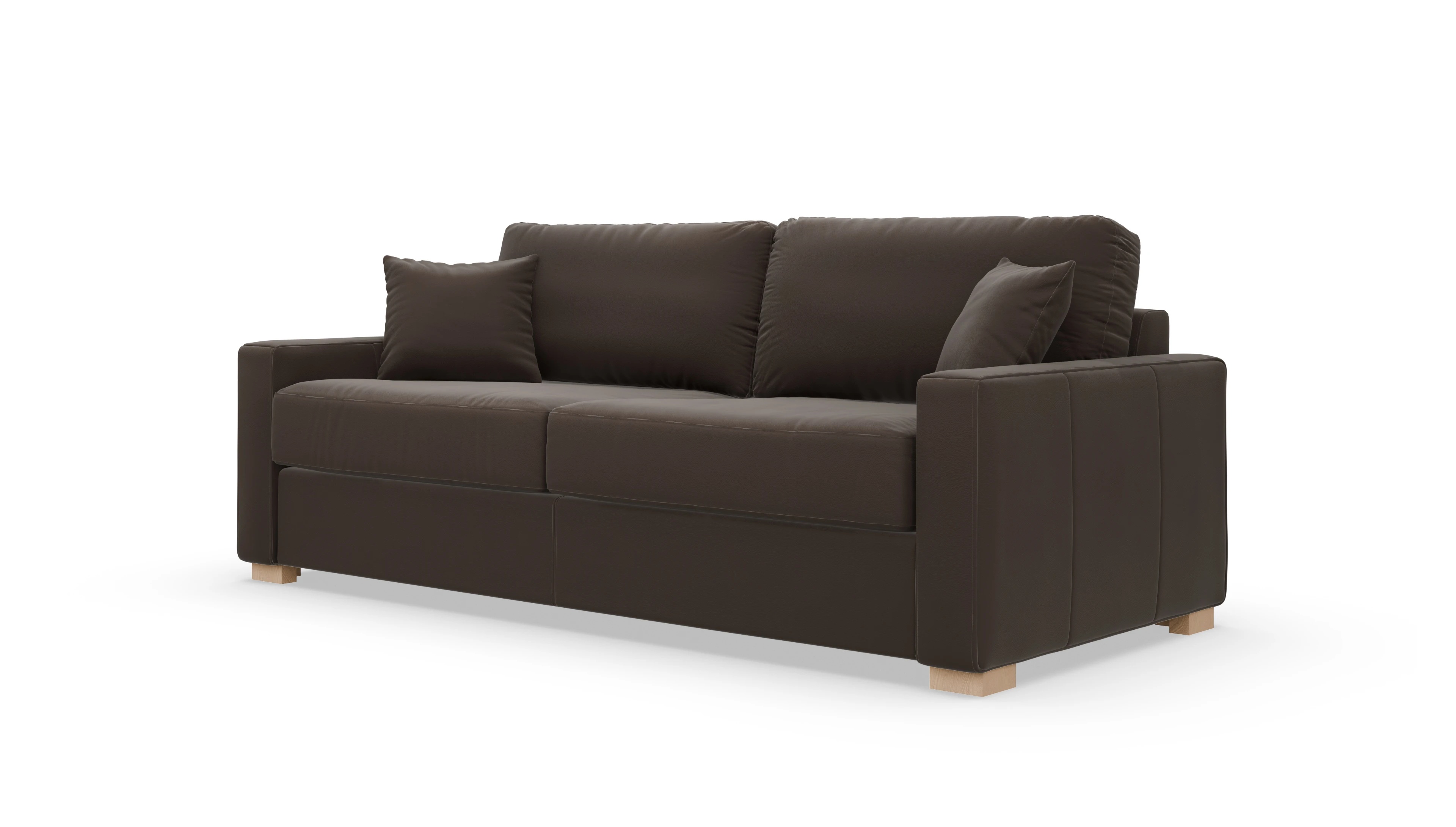 Leder-Schlafsofa Christensen Ansicht des Produktes Christensen in Leder braun