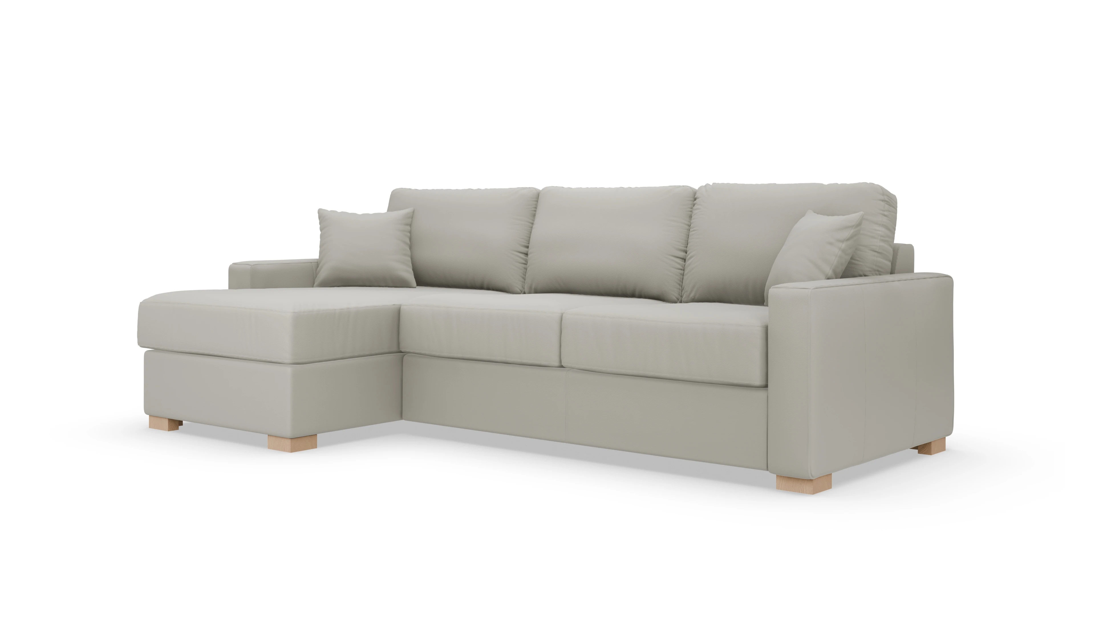 Leder-Schlafsofa Christensen Ansicht des Produktes Christensen in Leder beige