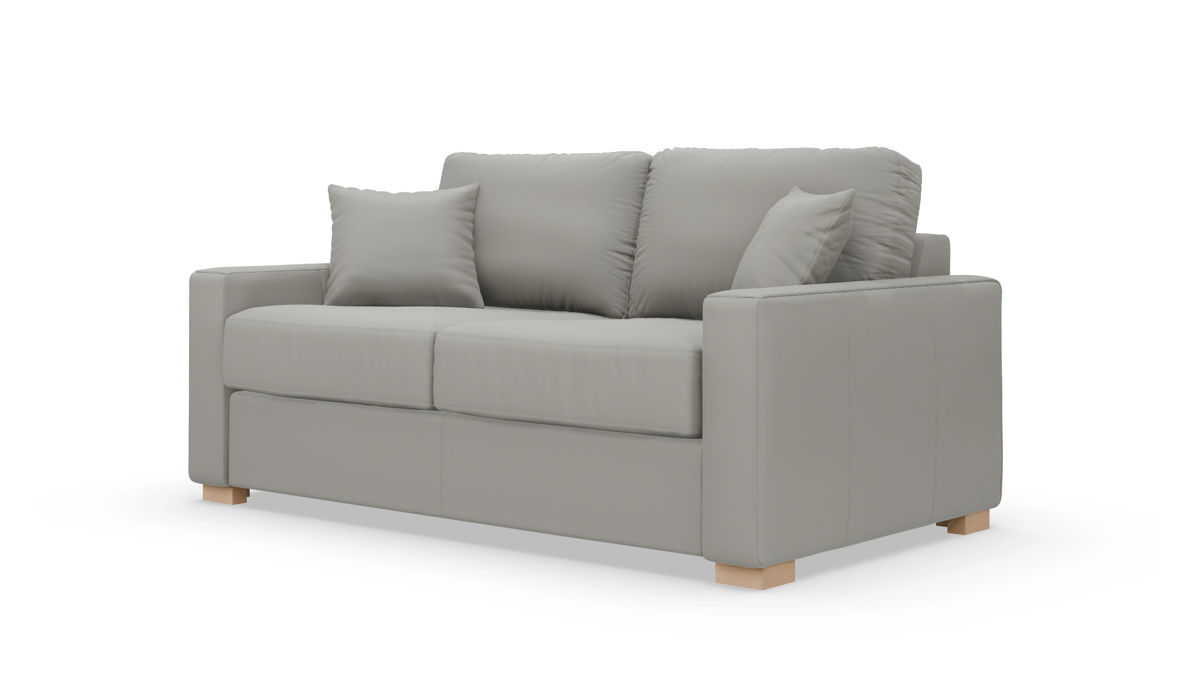 Leder-Schlafsofa Christensen Ansicht des Produktes Christensen in Leder grau