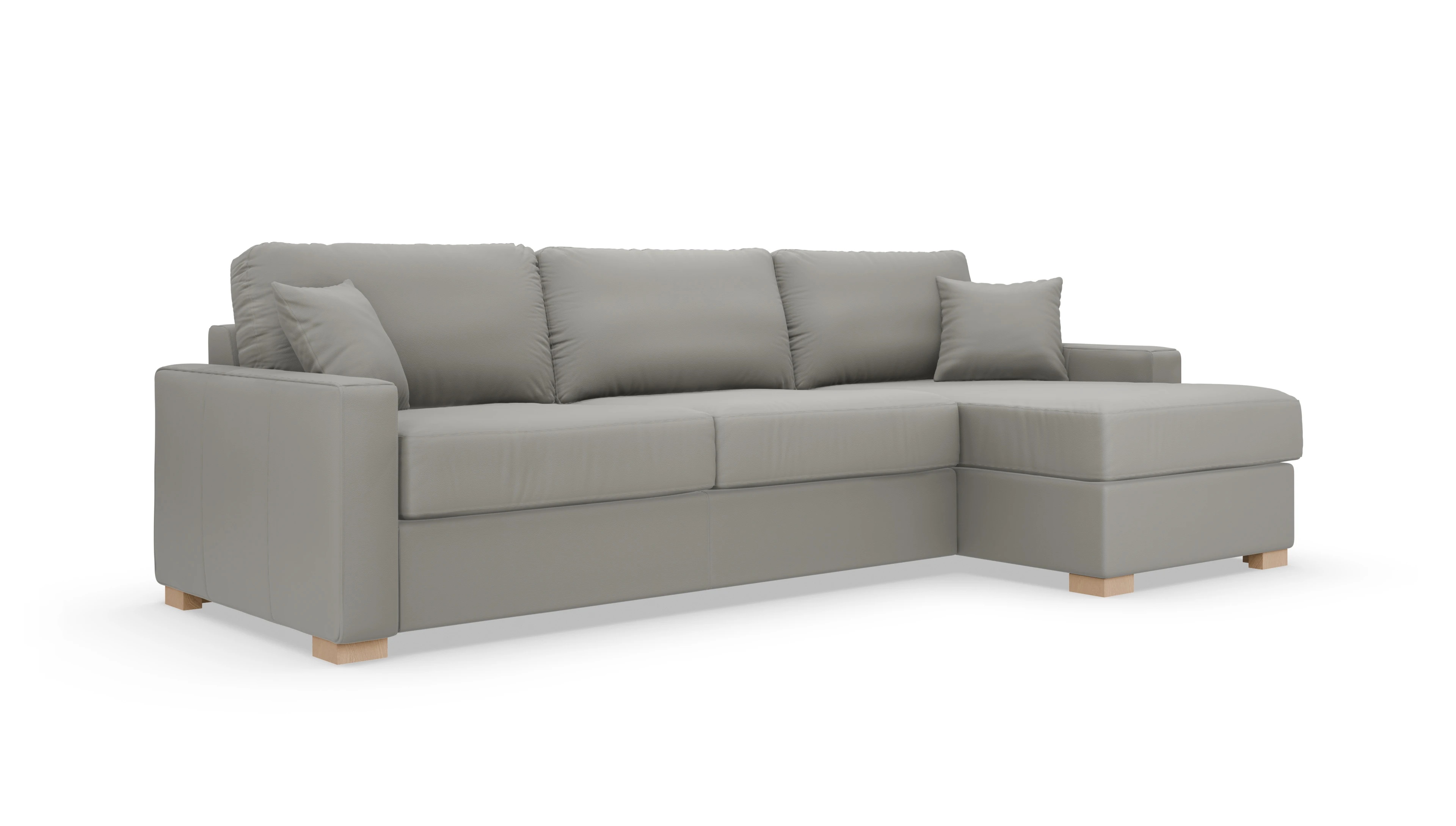 Leder-Schlafsofa Christensen Ansicht des Produktes Christensen in Leder grau